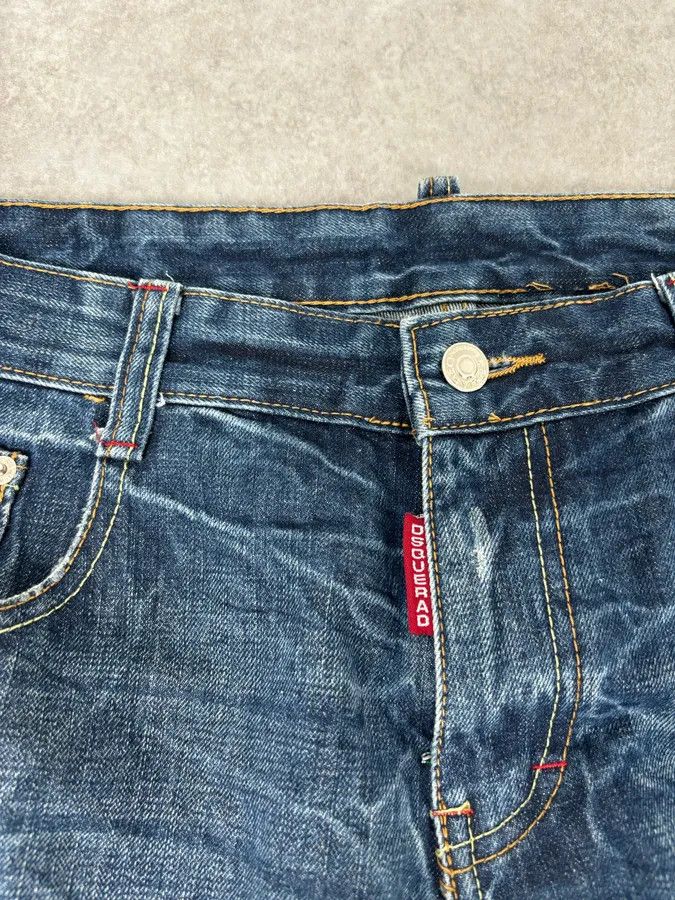 Dsquared2 2000s Dsquared2 Navy Brut Denim Jeans Size US 33 - 8 Thumbnail