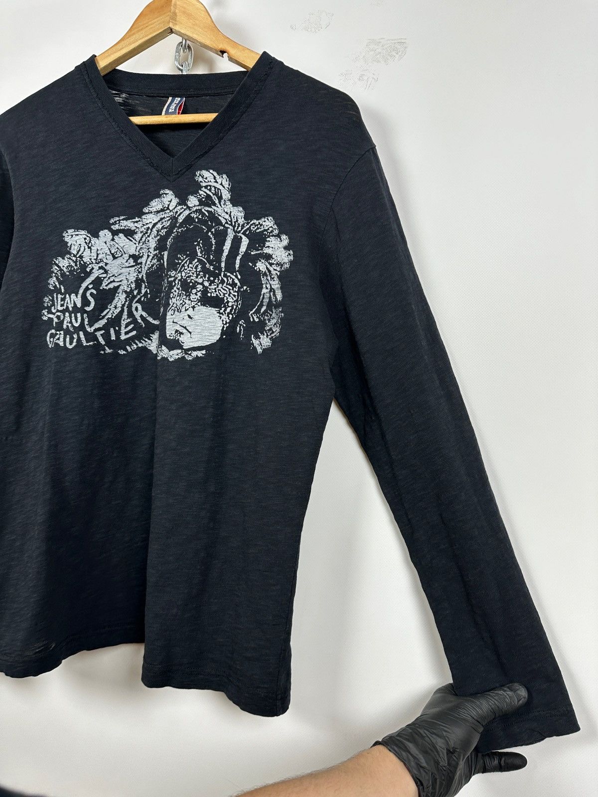 Jean Paul Gaultier Jean Paul Gaultier V-Neck Long Sleeve Shirt Size US M / EU 48-50 / 2 - 14 Thumbnail
