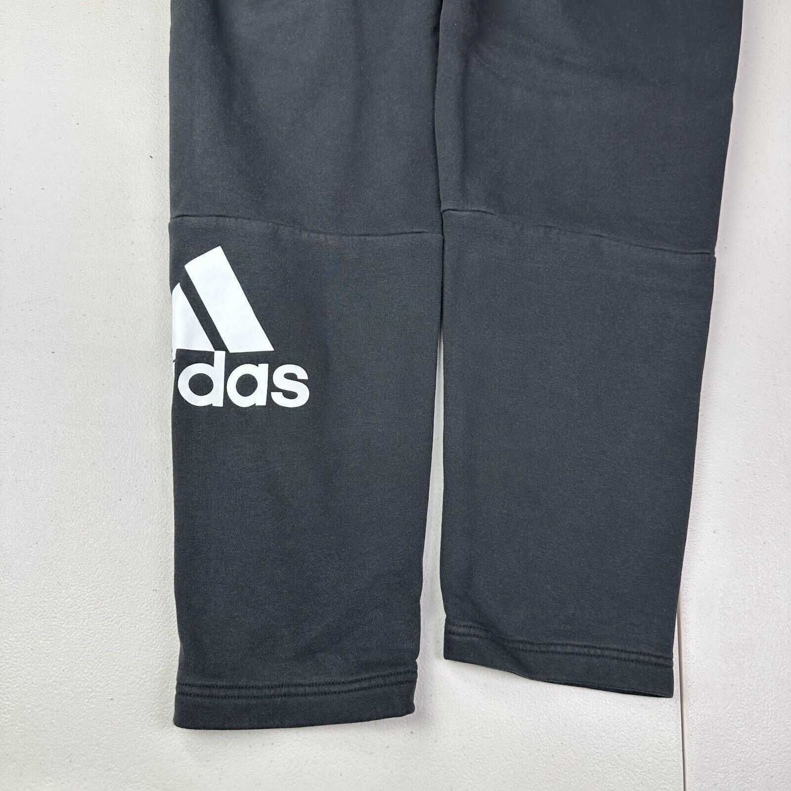 Adidas Adidas Sweatpants Mens Athletic Pants Black Logo Drawstrings Size US 28 / EU 44 - 3 Thumbnail