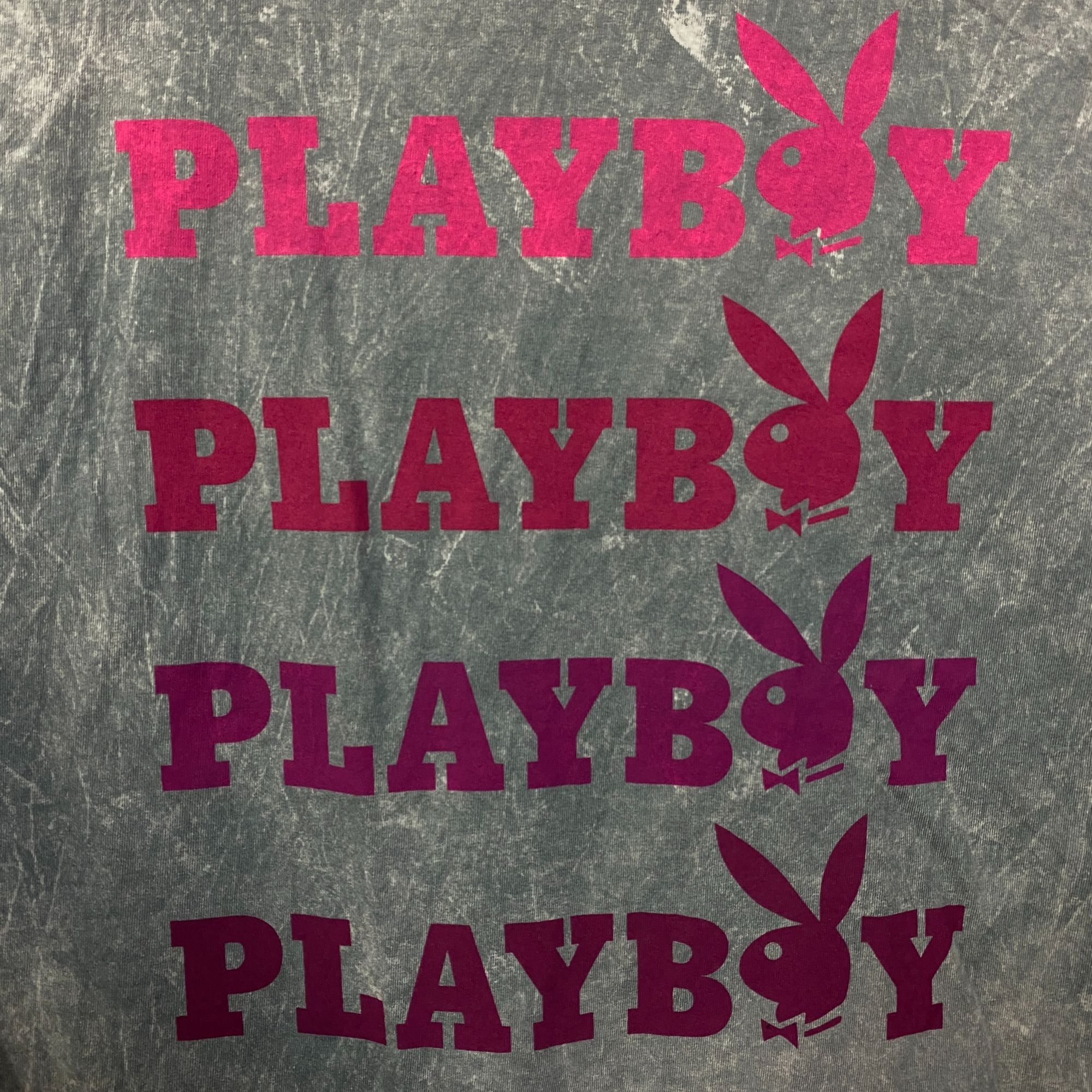 Playboy Playboy Stacked Logo Acid Wash Graphic T-Shirt XL Size US XL / EU 56 / 4 - 2 Thumbnail