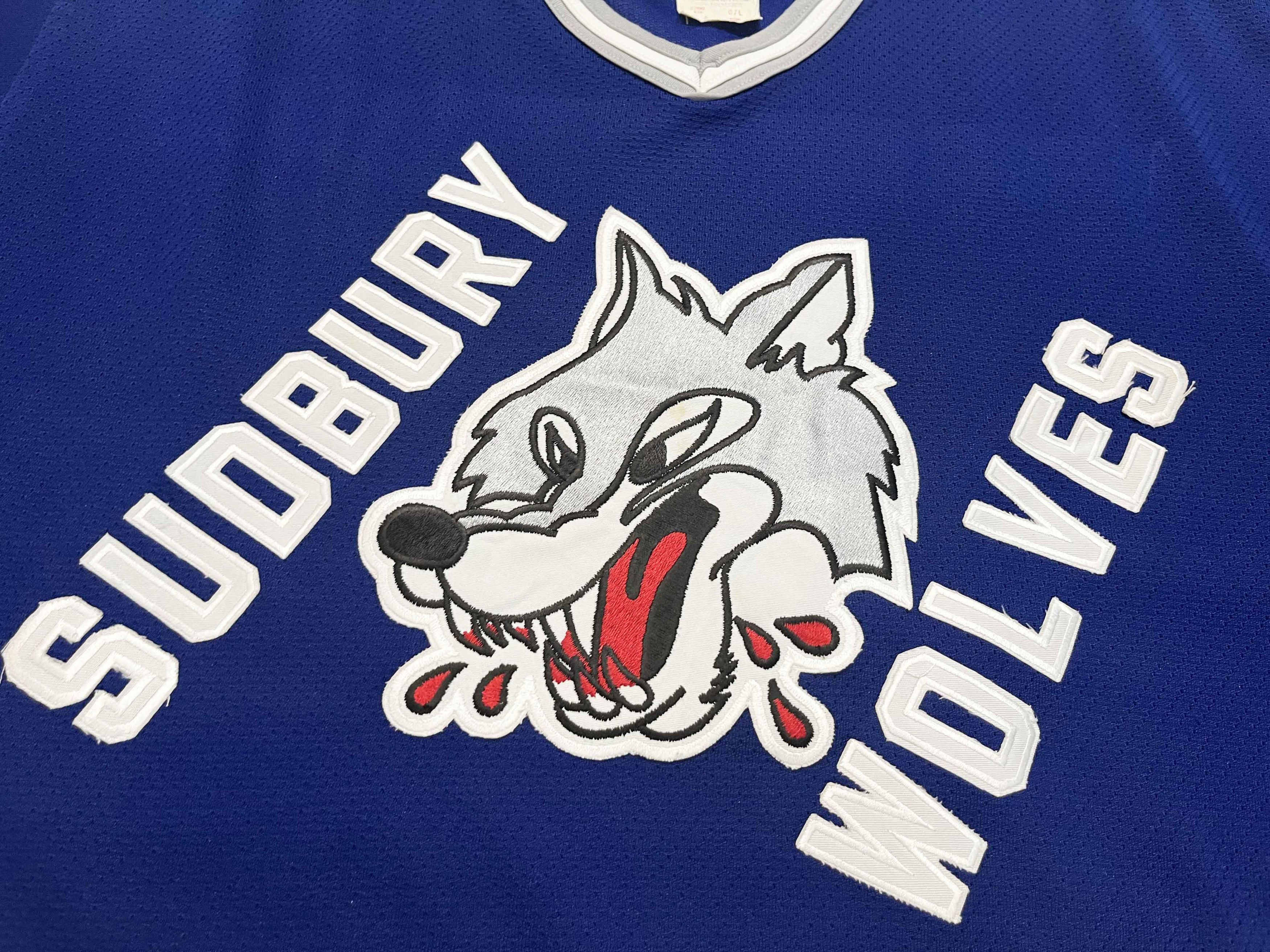 Vintage Vintage Maska Sudbury Wolves #7 OHL Hockey Jersey Size US L / EU 52-54 / 3 - 2 Thumbnail