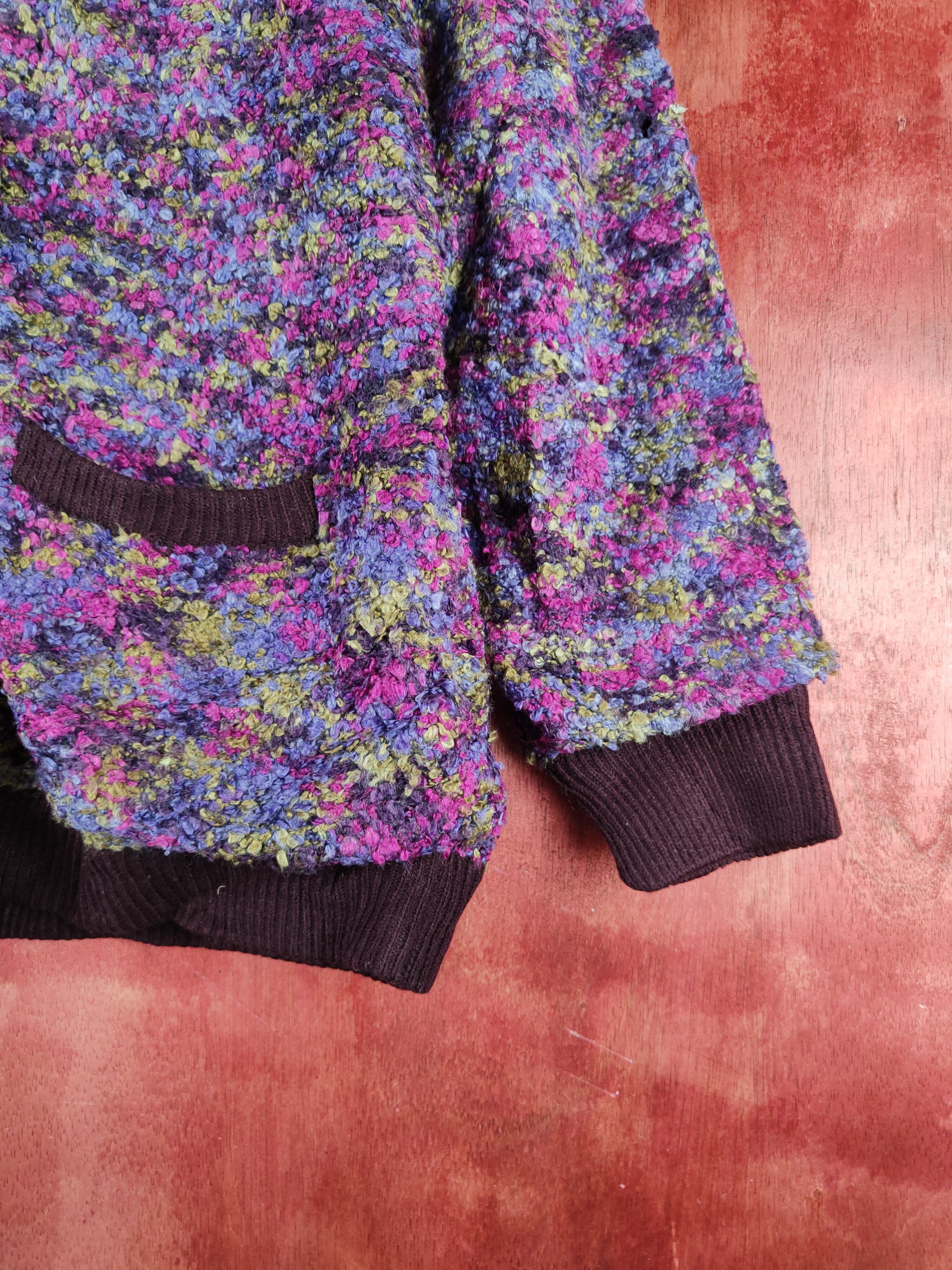Japanese Brand Japanese Brand Dark Purple Knitwear Cardigan #S2350 Size M / US 6-8 / IT 42-44 - 6 Thumbnail