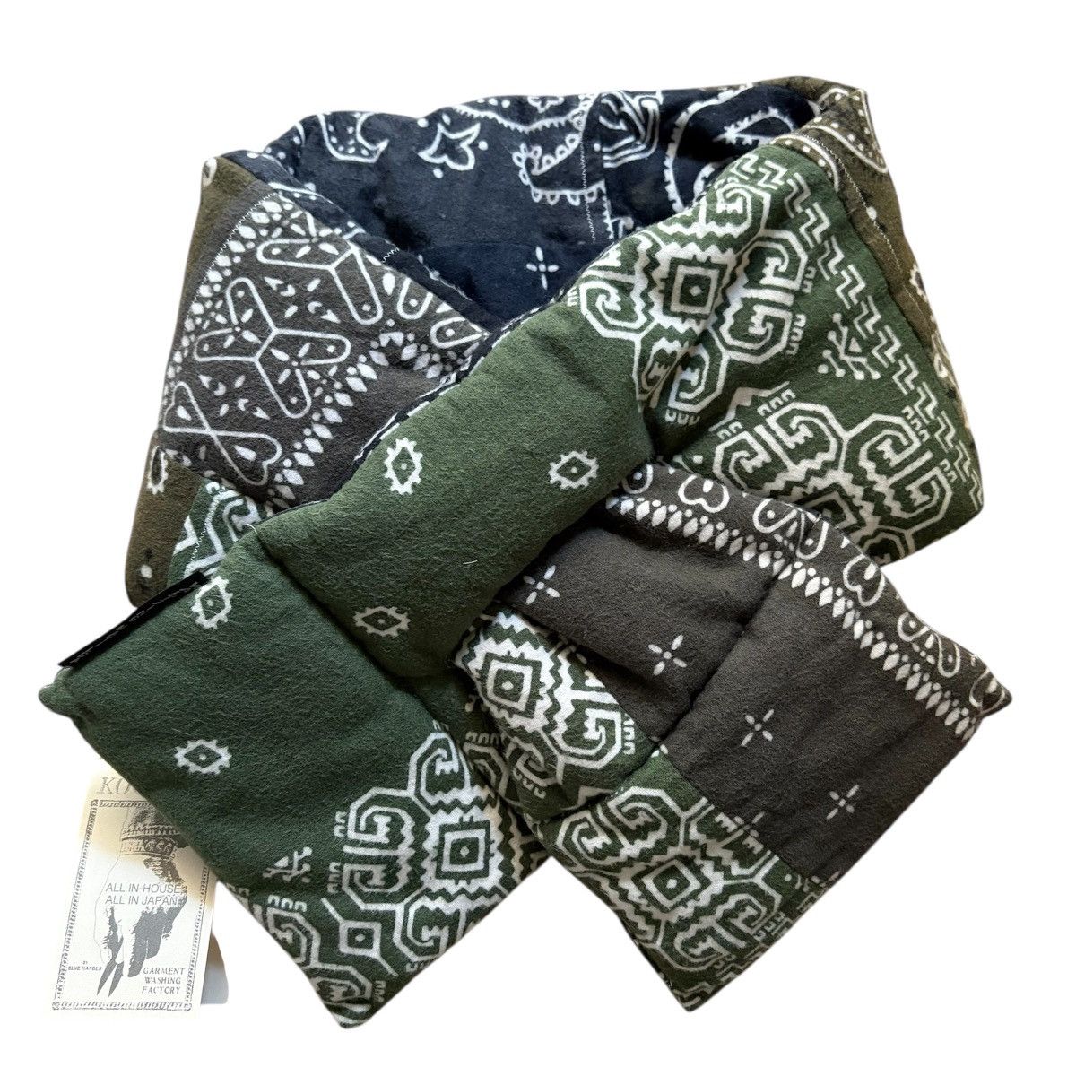 Kapital Kapital Flannel Bandana Print Reversible KESA Scarf Size ONE SIZE - 2 Thumbnail