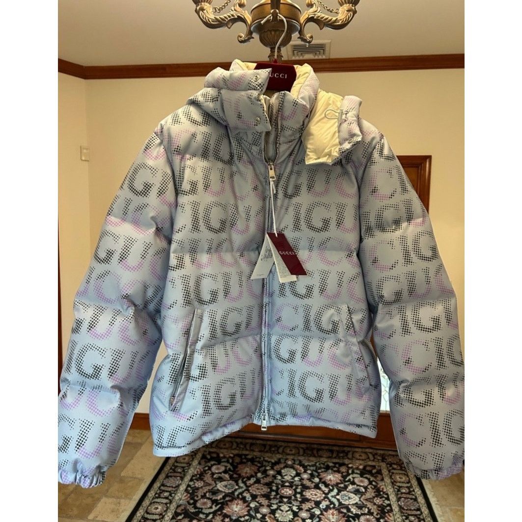 Gucci Gucci printed technical Poplin puffer jacket size 54/XXL Size US XXL / EU 58 / 5 - 1 Thumbnail