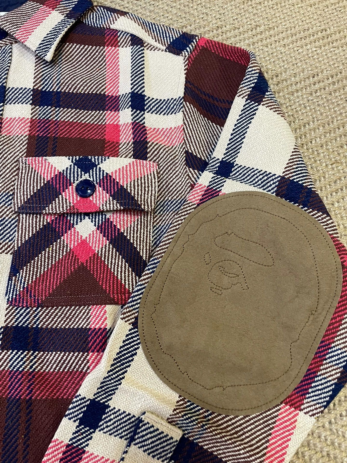 Bape BAPE Ape Head Patch Kimura Check Shirt Jacket NIGO M New Size US M / EU 48-50 / 2 - 3 Thumbnail