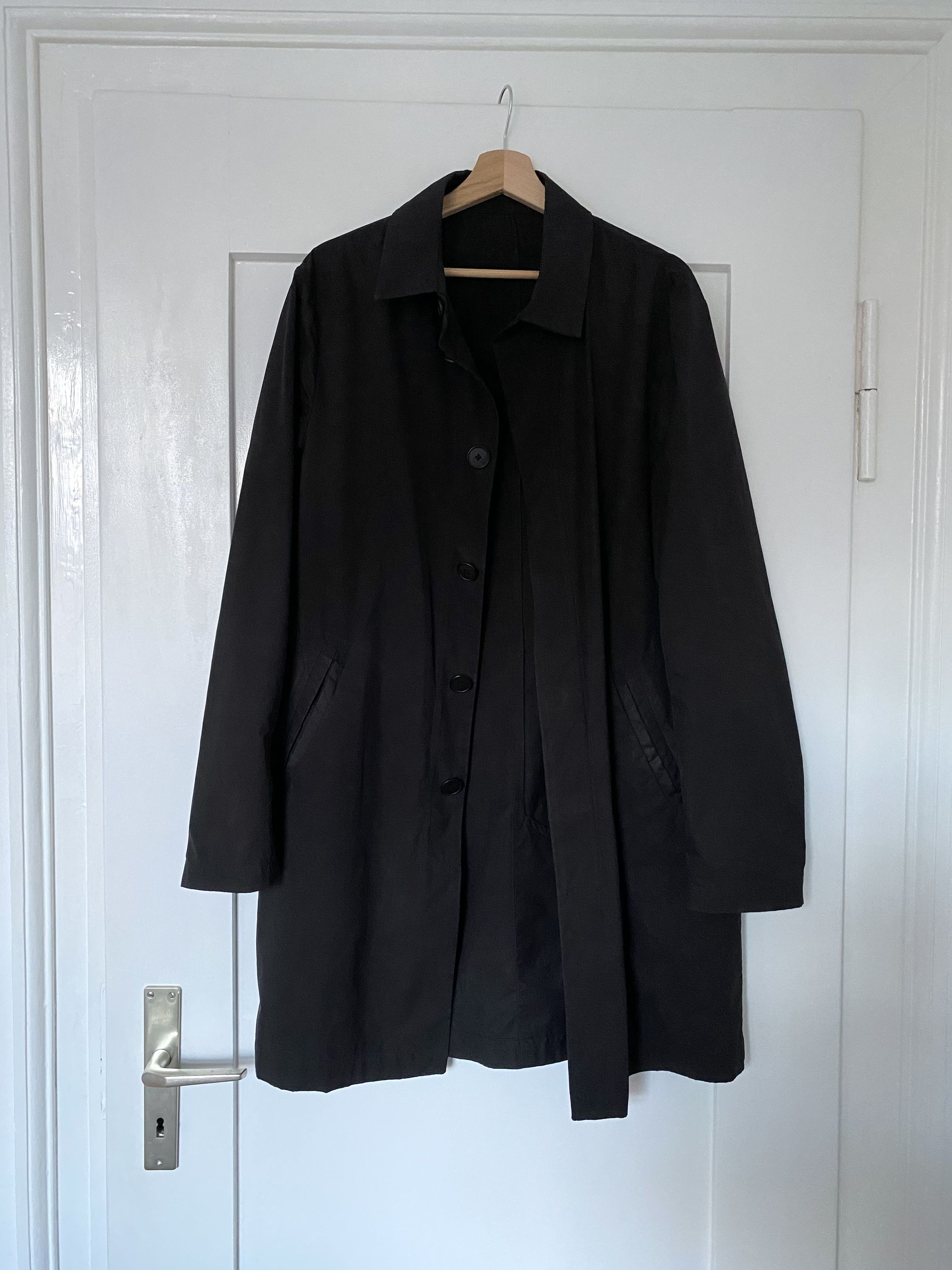 image of Acne Studios Sten Nylon Ss15 Raincoat in Black, Men's (Size Small)