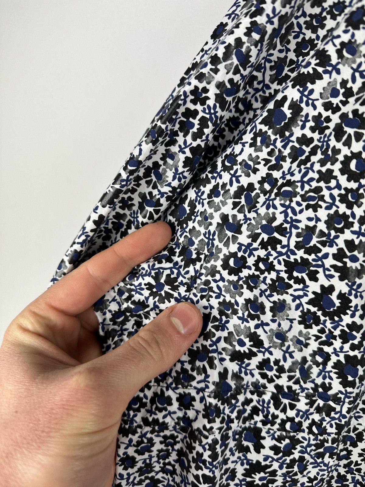 Jil Sander × Vintage Jil Sander Floral Print Trench Coat Jacket Size L / US 10 / IT 46 - 12 Thumbnail