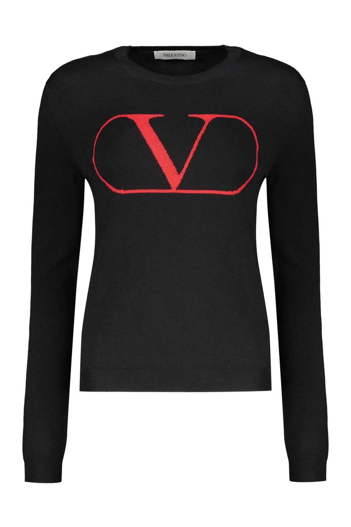 Valentino o1y0326 Crewneck Sweater in Black Size M / US 6-8 / IT 42-44 - 1 Thumbnail