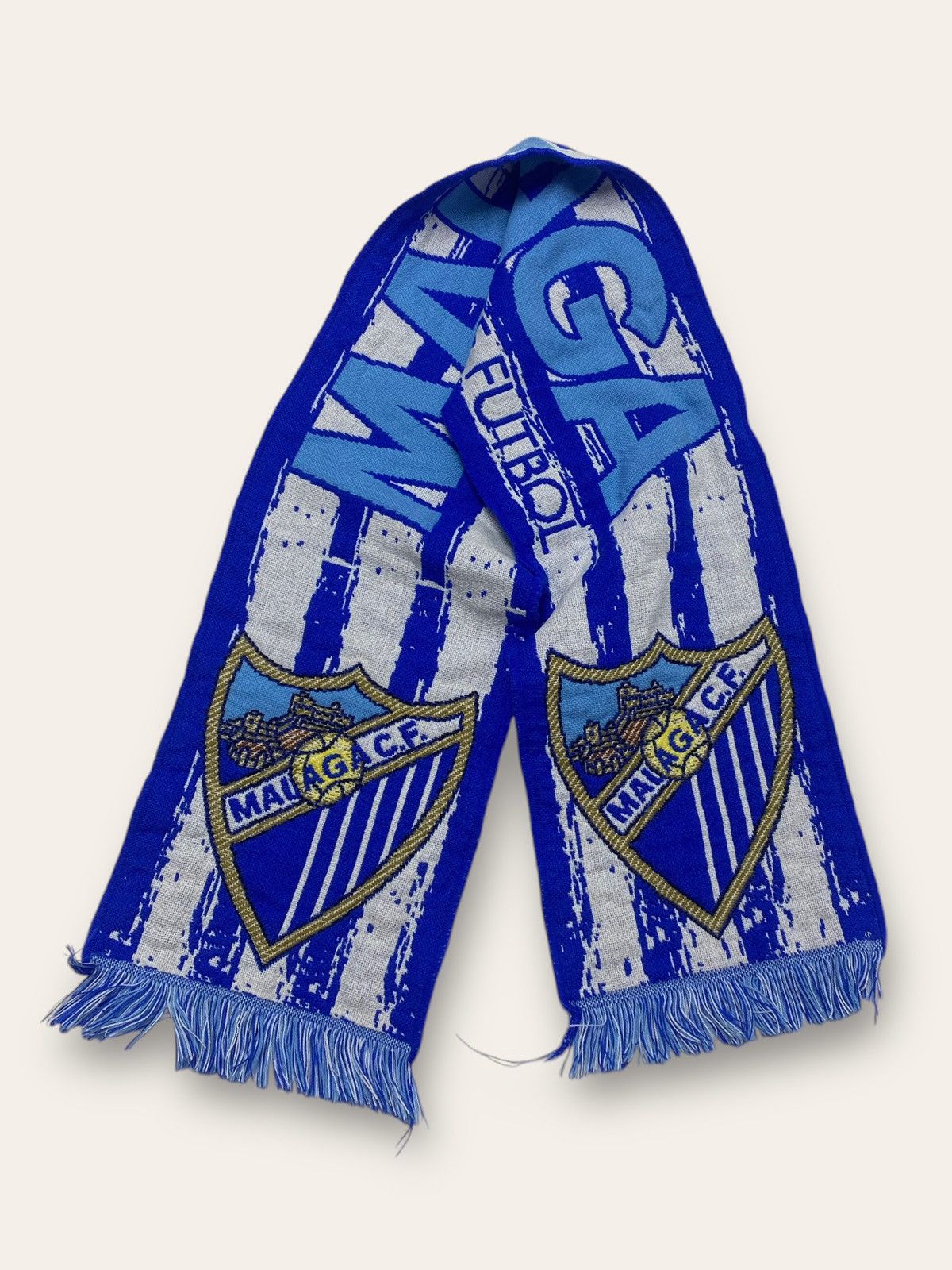 Vintage Vintage MALAGA FC Soccer Football Blue Big Logo Scarf Y2K Size ONE SIZE - 1 Thumbnail