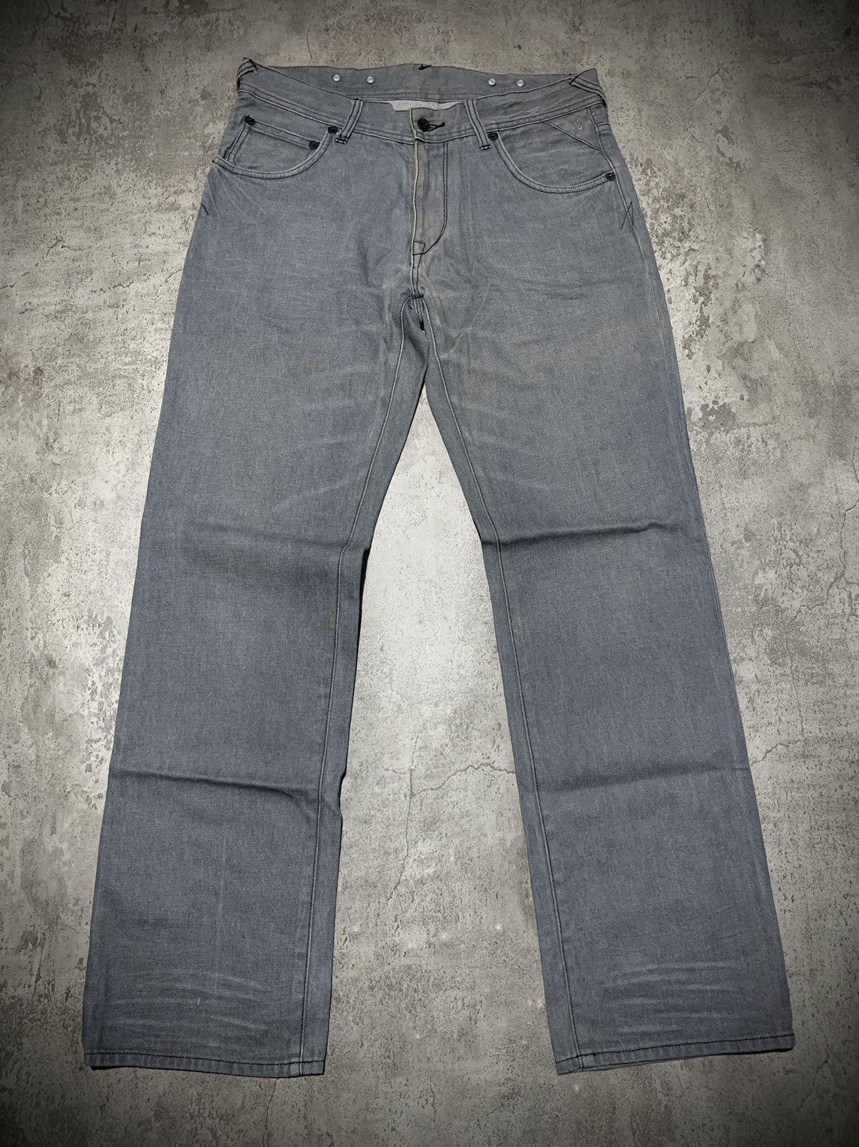 291295=Homme 291295 Homme leather cowhide part baggy eans Size US 33 - 1 Thumbnail