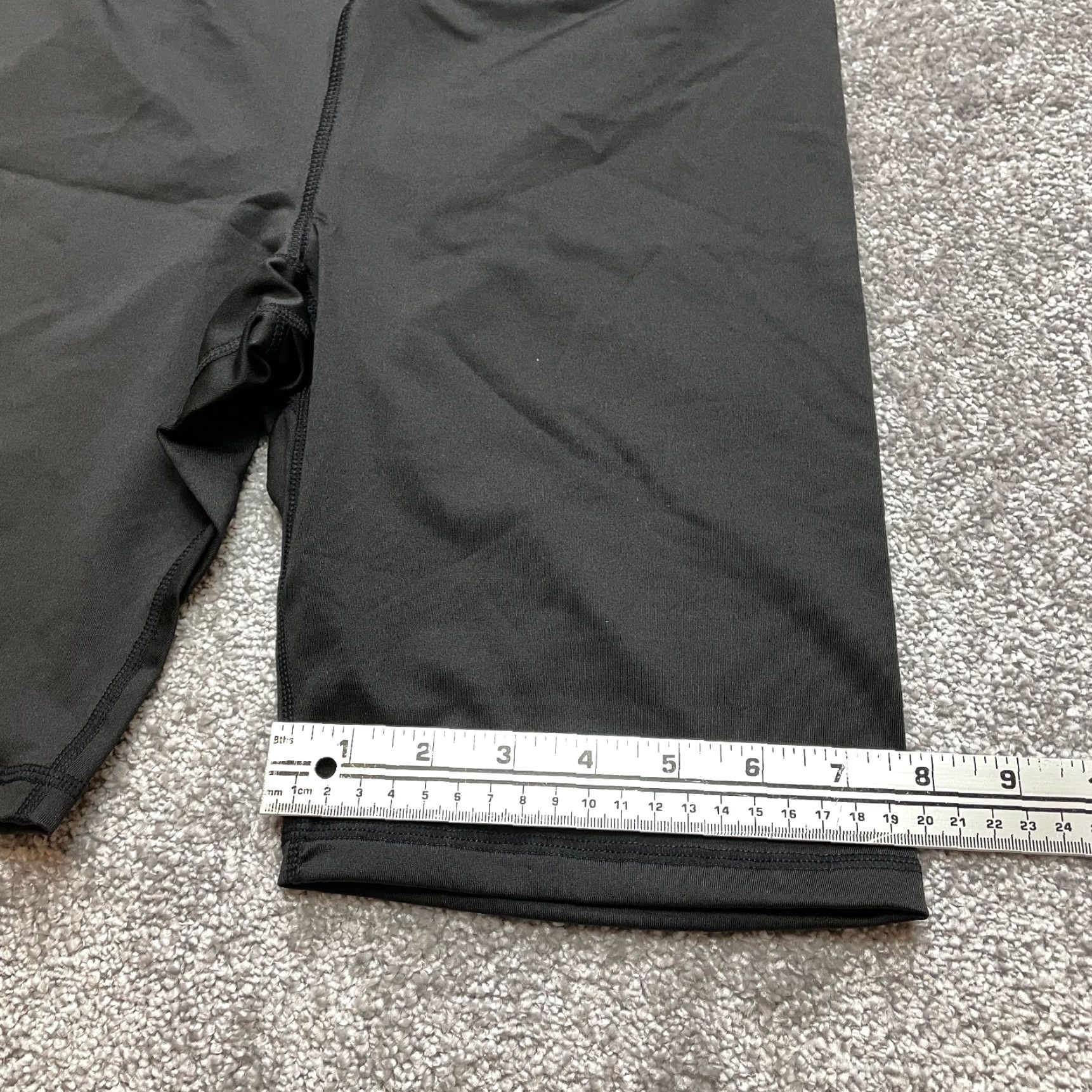Vintage Unbranded Compression Shorts Womens M Black Stretch Active Gym Yoga New NWT Size 32" / US 10 / IT 46 - 2 Thumbnail