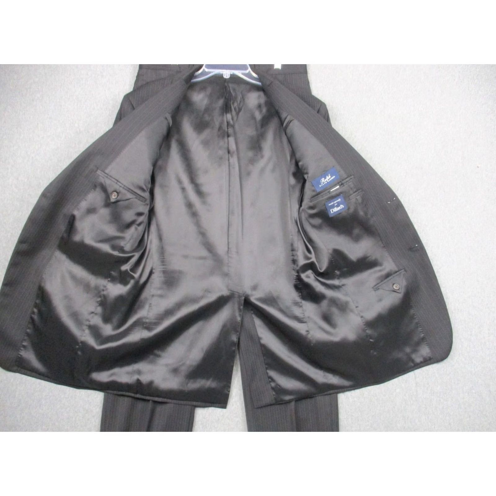Ralph Lauren Ralph Lauren Suit Mens 42L Wool Pinstripe Blazer Pants 2 Piece Set Canada Size 42R - 7 Thumbnail