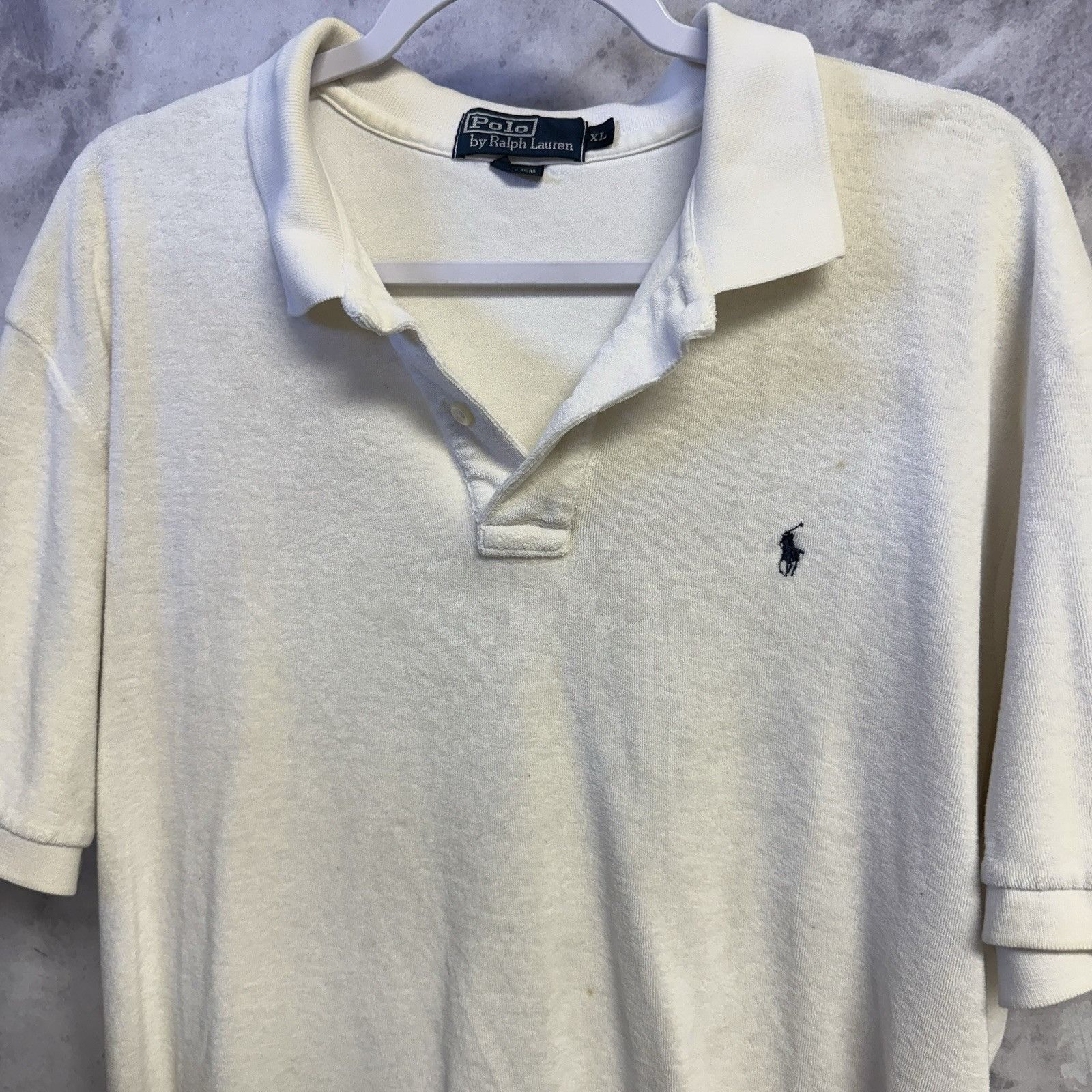 Polo Ralph Lauren Ralph Lauren Polo Terry Cloth Shirt Mens XL 25x28 White Shor Size US XL / EU 56 / 4 - 3 Thumbnail