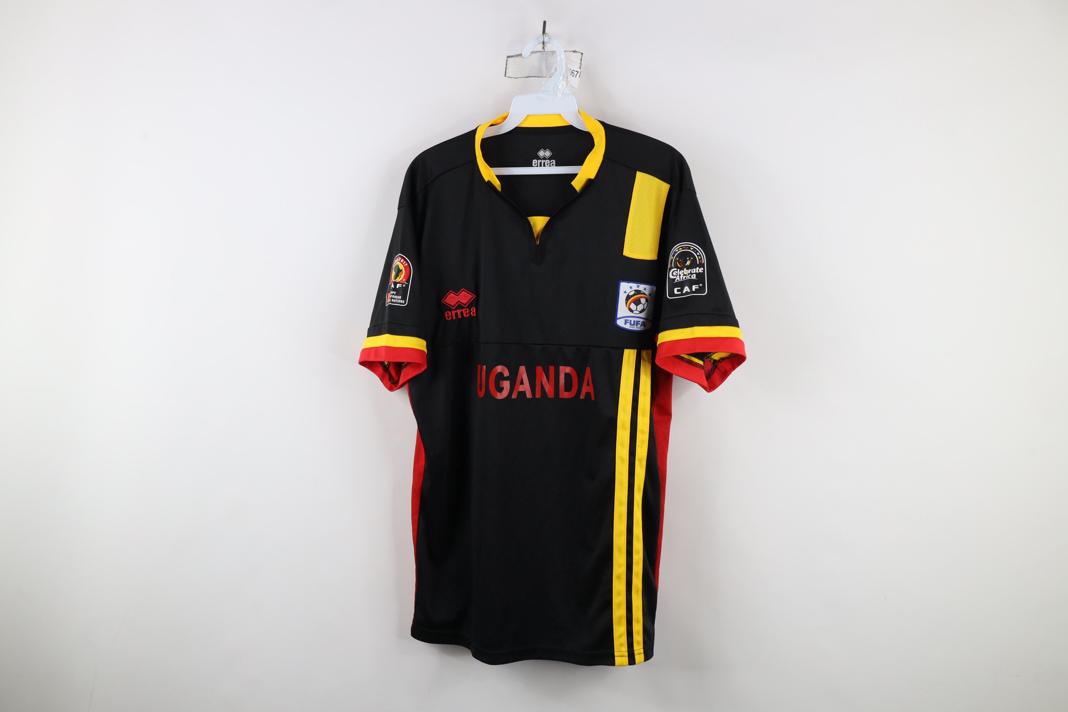 Vintage Vintage Y2K CAF Uganda National Team Soccer Football Jersey Size US L / EU 52-54 / 3 - 1 Thumbnail