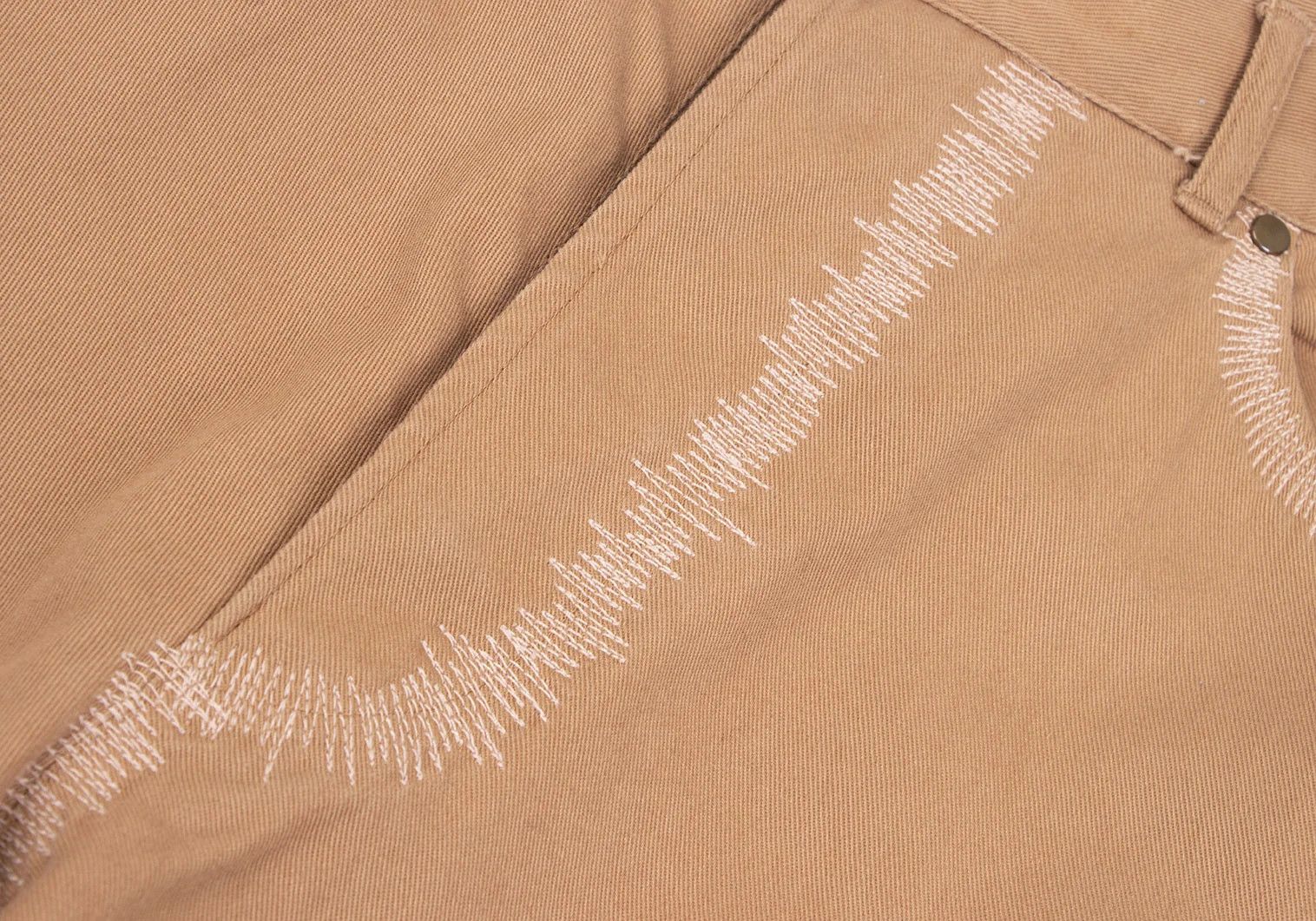 Jean Paul Gaultier Cotton Tapered Pants in Beige Size 48 Size US 32 / EU 48 - 6 Thumbnail