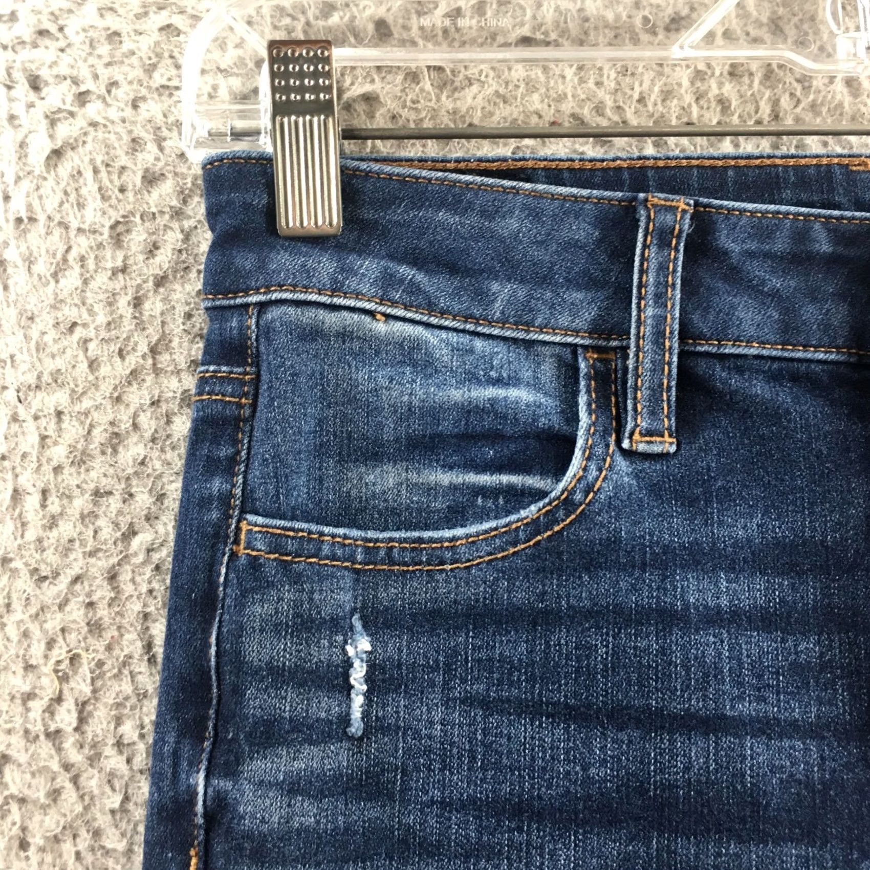 American Eagle Outfitters American Eagle Outfitters Jeans Womens 8 Blue Distressed Skinny Mid Rise Denim Zip Fly Jeans Mens Womens Girls Boys? Size 30" / US 8 / IT 44 - 3 Thumbnail