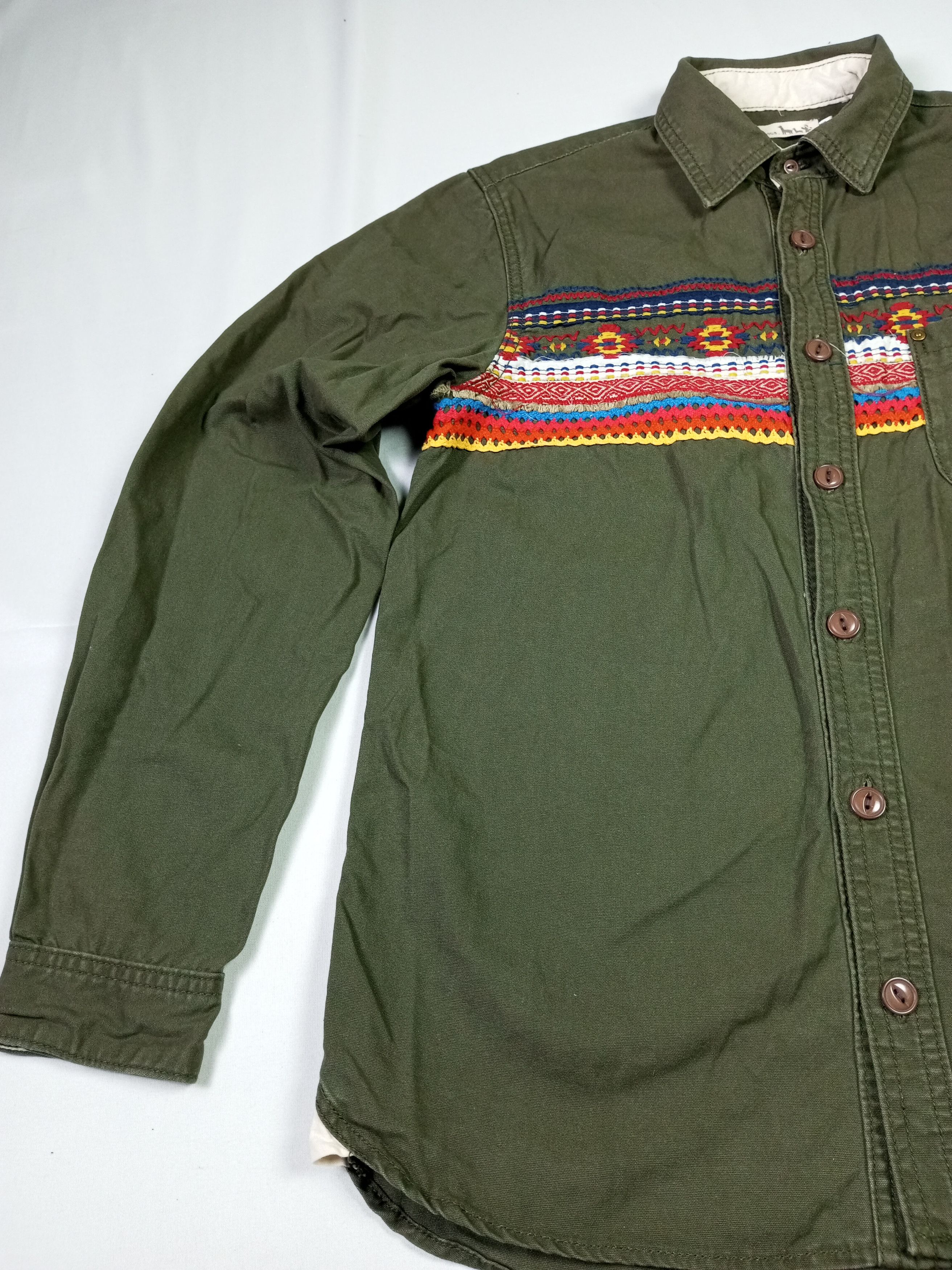 Japanese Brand TITICACA Embroidery navajo Long Sleeve Shirt Size US M / EU 48-50 / 2 - 4 Thumbnail