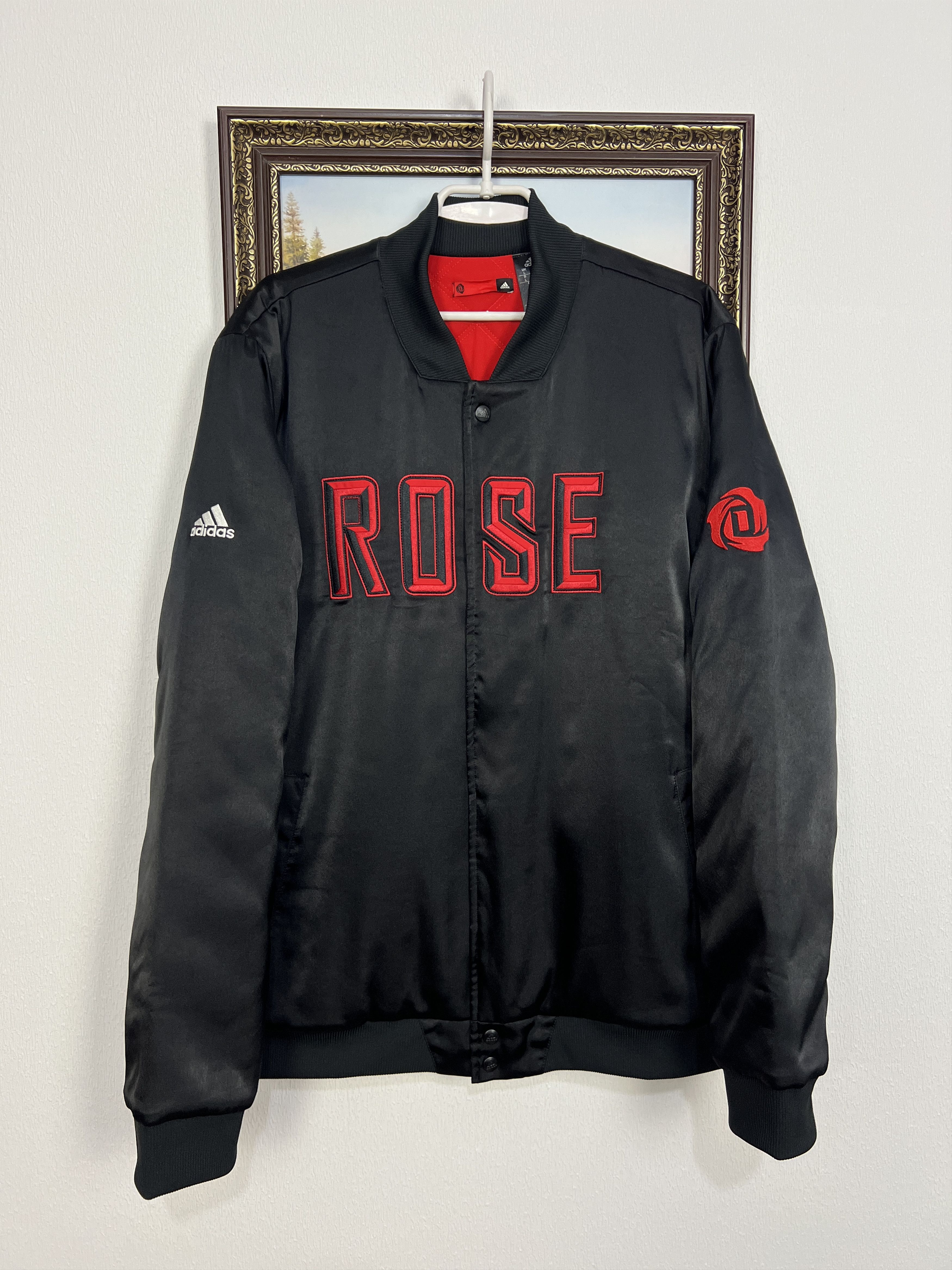 Adidas Adidas Chicago Bulls Derrick Rose Satin Bomber Jacket NBA Size US L / EU 52-54 / 3 - 1 Thumbnail