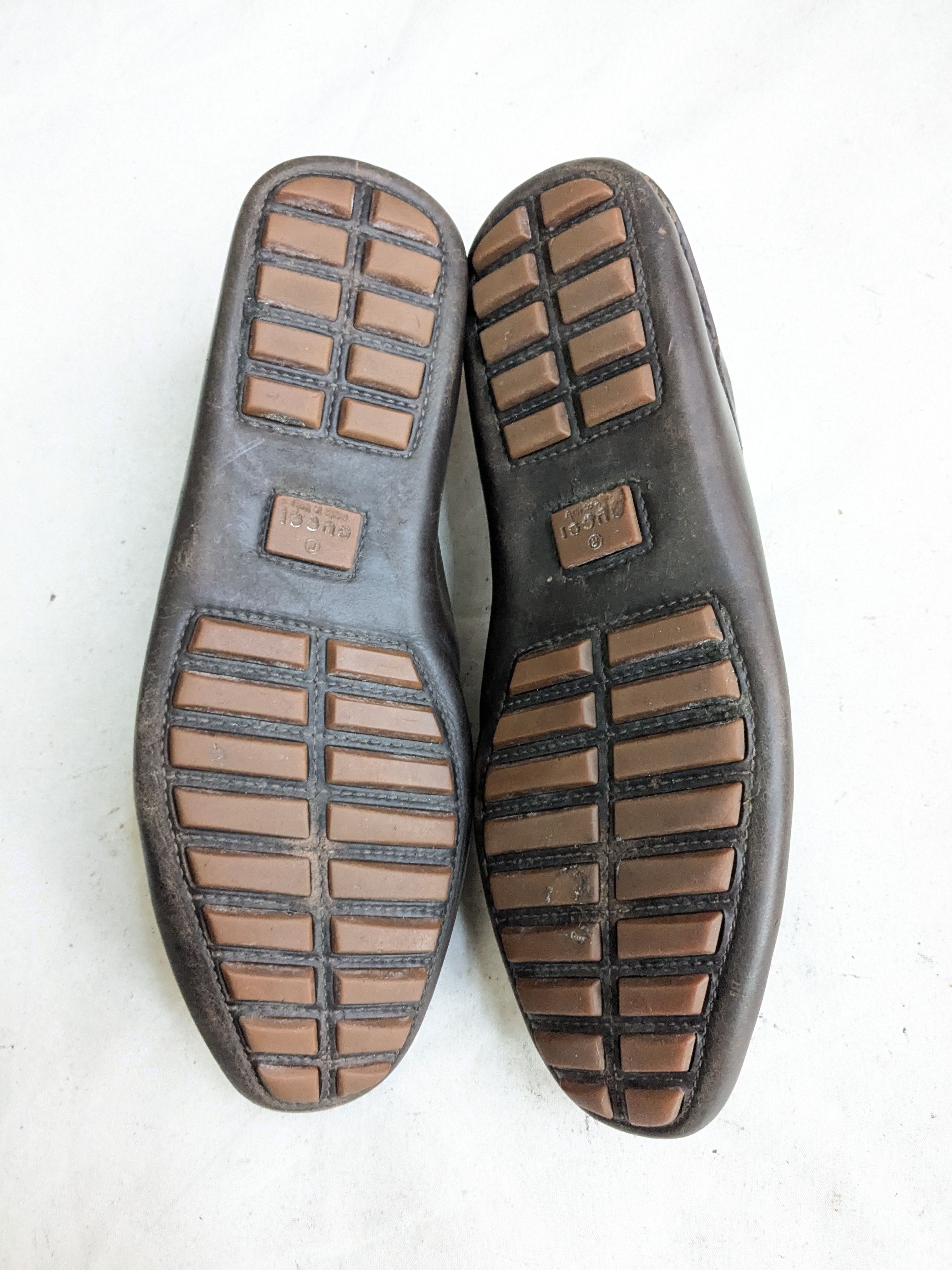 Gucci Gucci Horsebit Driving Loafers Brown Leather 9.5 Bamboo Size US 9.5 / EU 42-43 - 13 Thumbnail