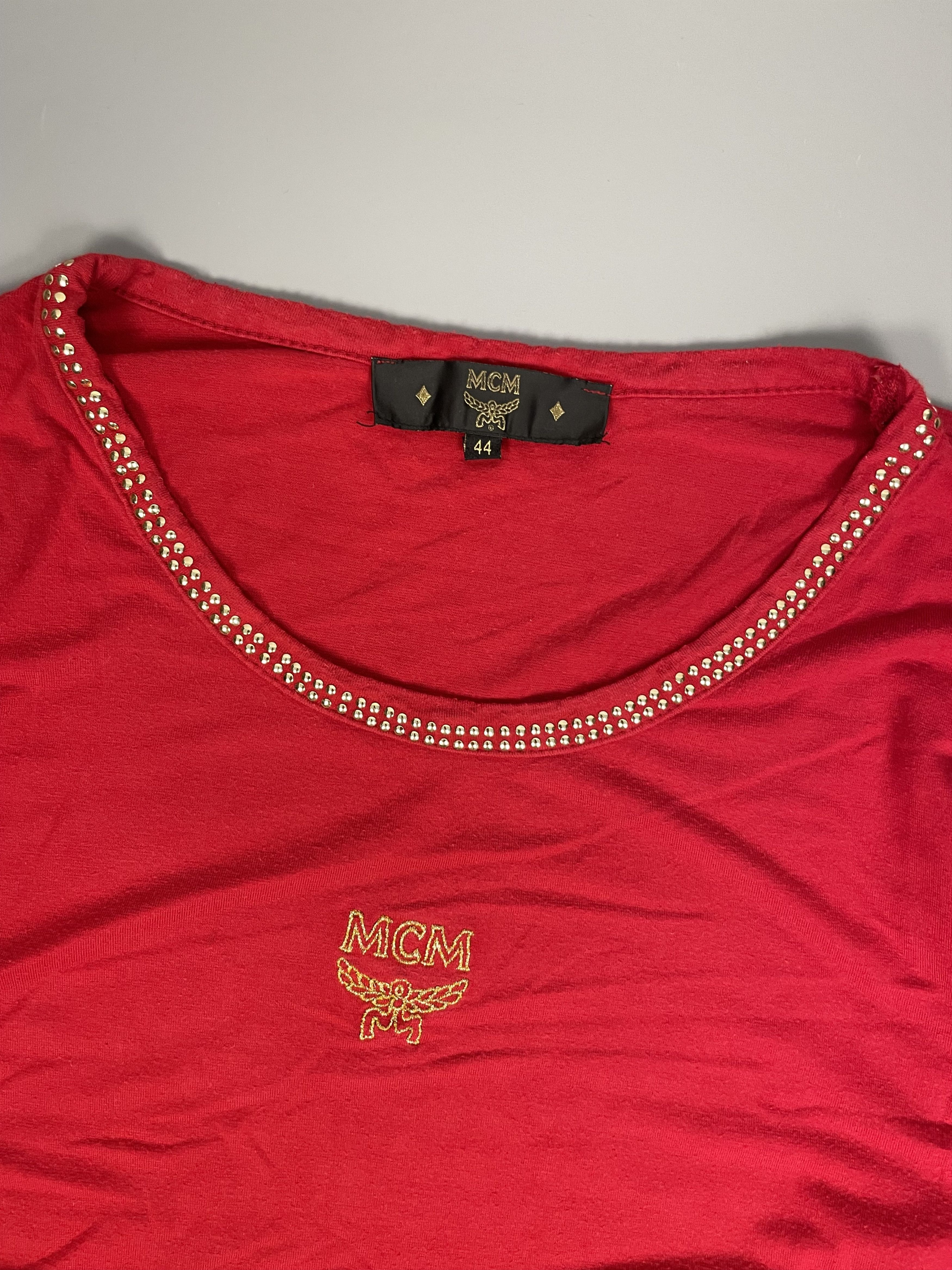 MCM MCM VINTAGE RHINESTONE EMBROIDERED T-SHIRT Size XL / US 12-14 / IT 48-50 - 5 Thumbnail