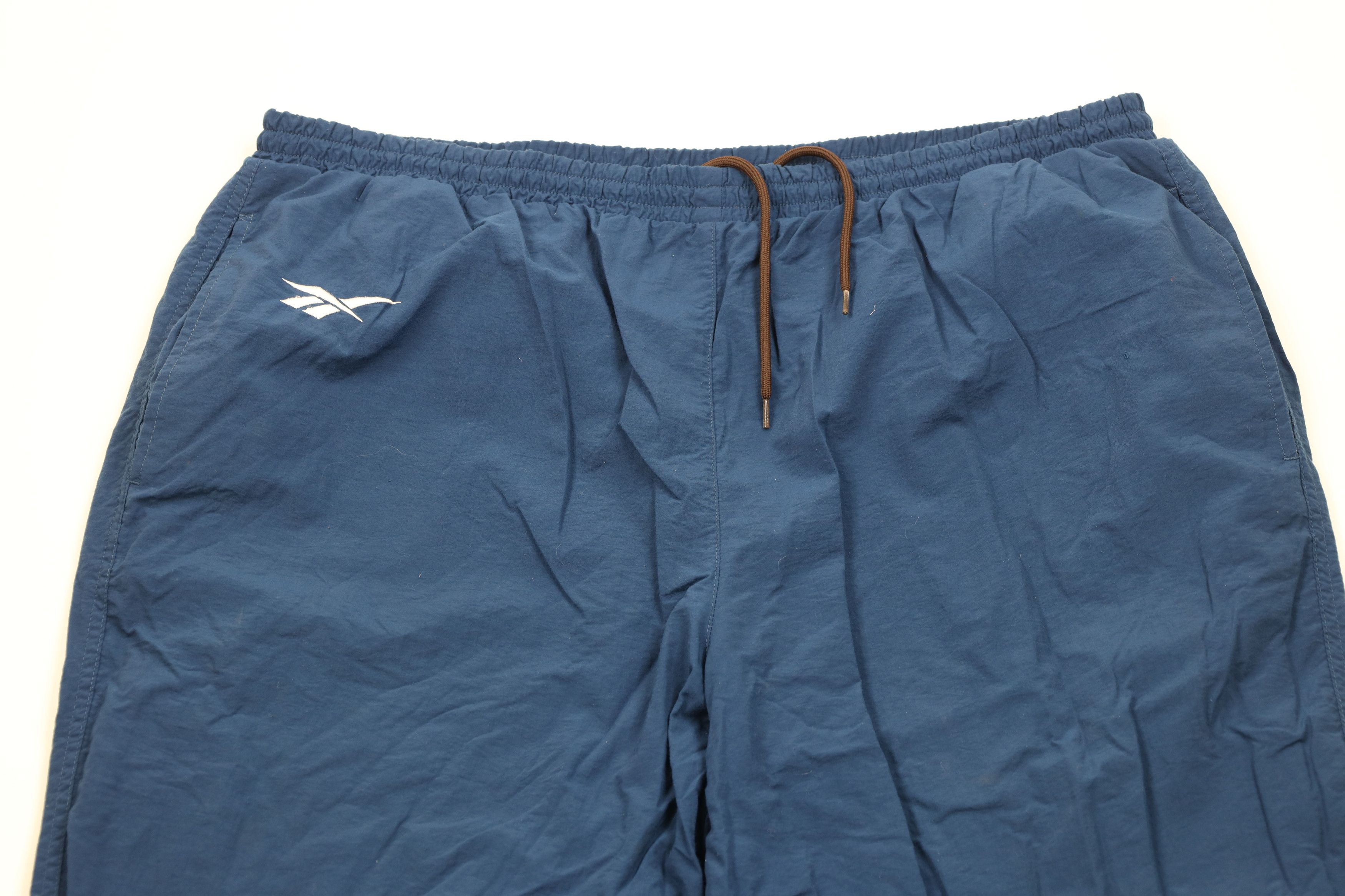 Reebok × Vintage Vintage 90s Reebok Classic Logo Lined Joggers Pants Blue Size US 38 / EU 54 - 2 Thumbnail