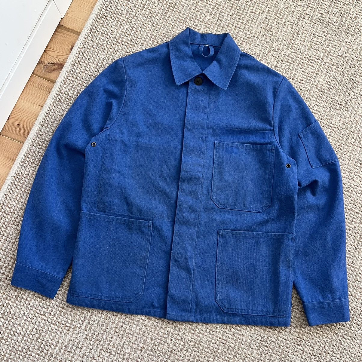 Vintage French sanfor chore vintage faded works jacket Size US S / EU 44-46 / 1 - 1 Thumbnail