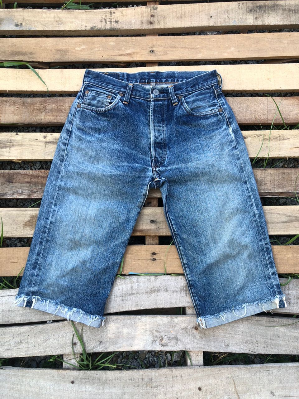 Levi's Vintage Levi's 501XX Selvedge Denim Short Jeans Size US 30 / EU 46 - 1 Thumbnail