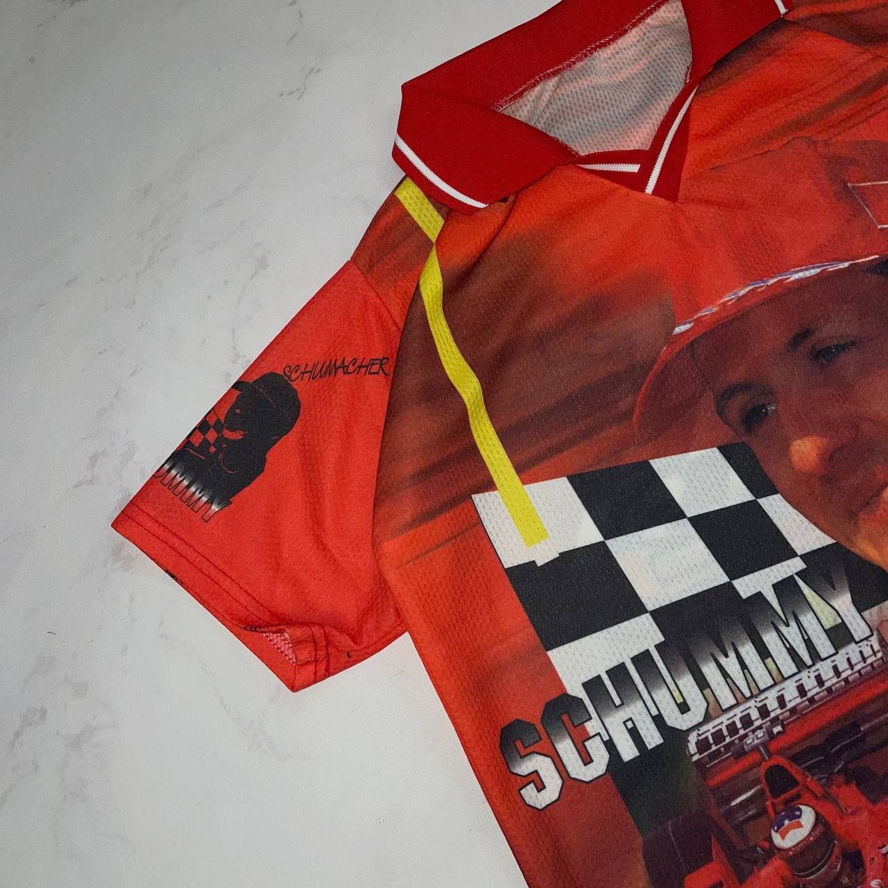 Vintage VINTAGE 90S F1 MICHAEL SCHUMACHER AOP JERSEY Size US M / EU 48-50 / 2 - 2 Thumbnail