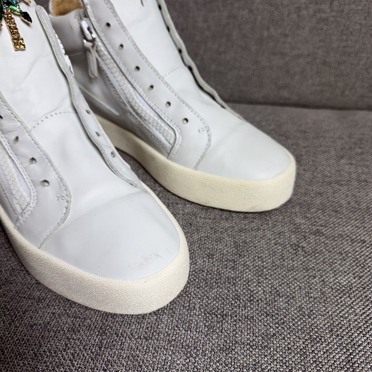 Giuseppe Zanotti Giuseppe Zanotti Leather Hi Top Sneakers Size US 6.5 / EU 39-40 - 6 Thumbnail