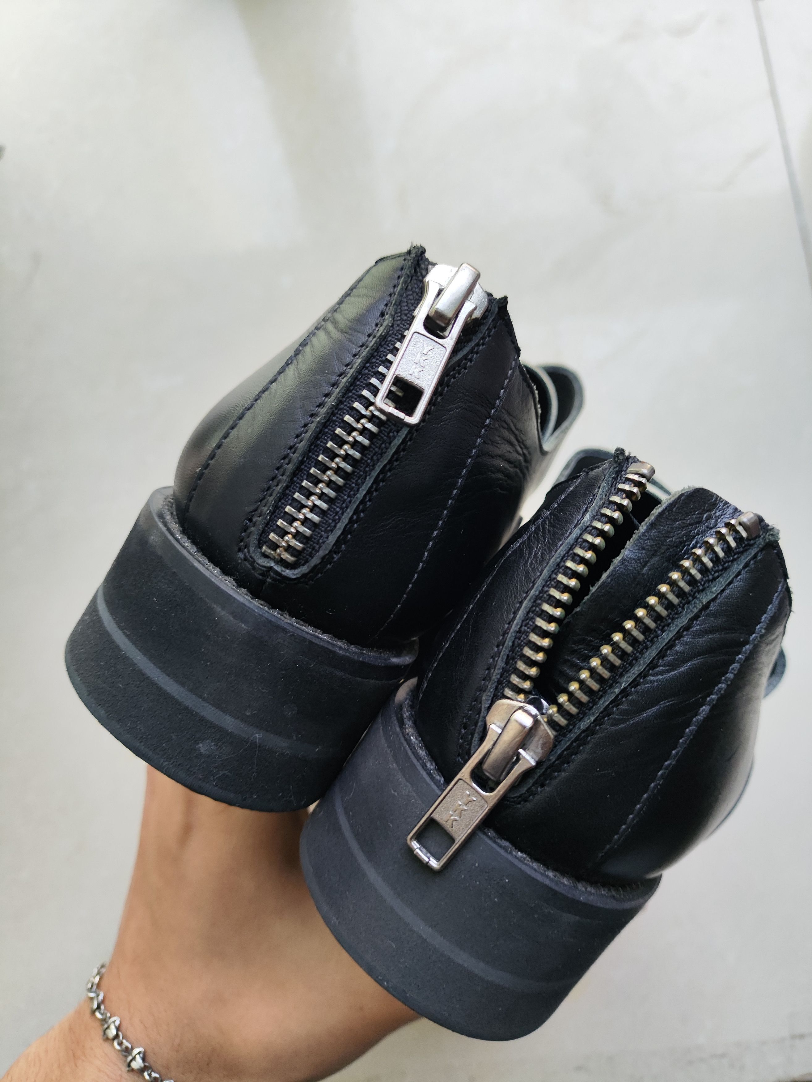 Helmut Lang leather creeper flats Size US 6 / IT 36 - 4 Thumbnail