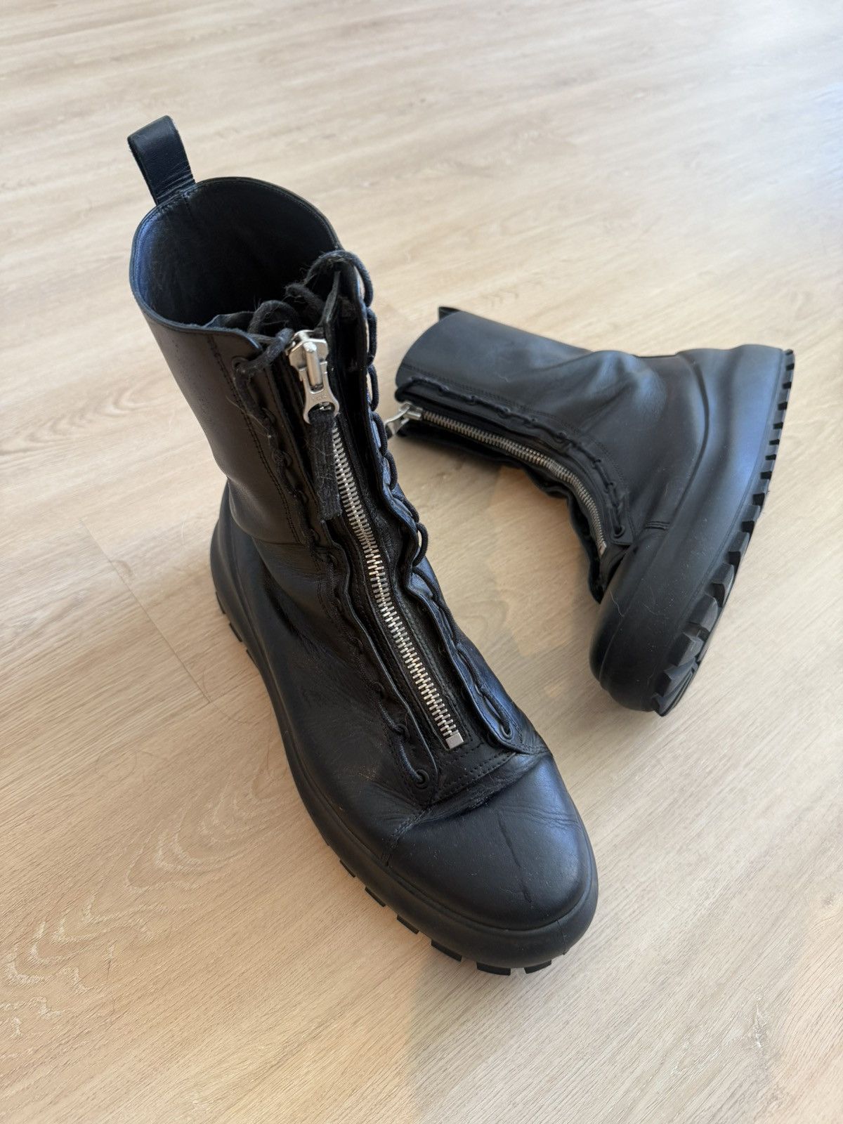 Stone Island Stone Island Leather Military Boot Size US 12 / EU 45 - 2 Thumbnail