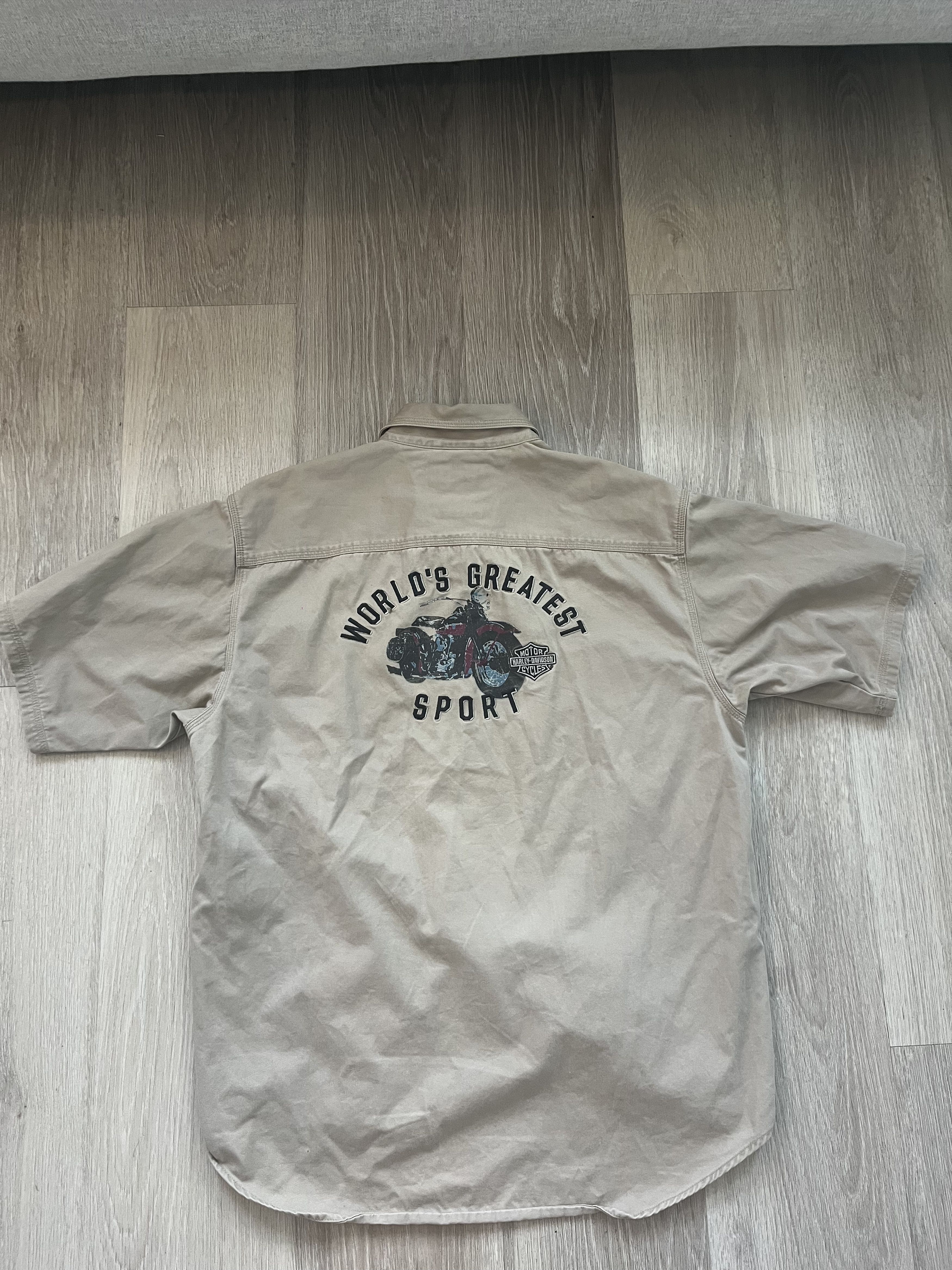 Harley Davidson Vintage Harley Davidson Mechanic Shirt Size US XL / EU 56 / 4 - 2 Thumbnail