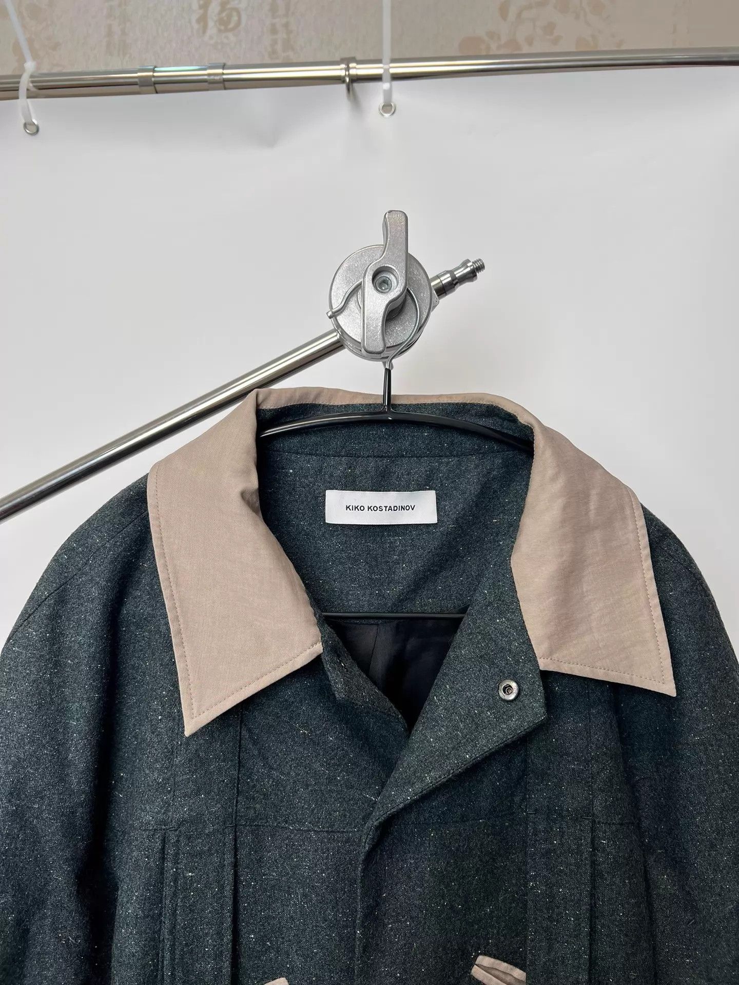 Kiko Kostadinov Kiko Kostadinov 22AW Deep Green Rose Button Wool Jkt Size US S / EU 44-46 / 1 - 4 Thumbnail