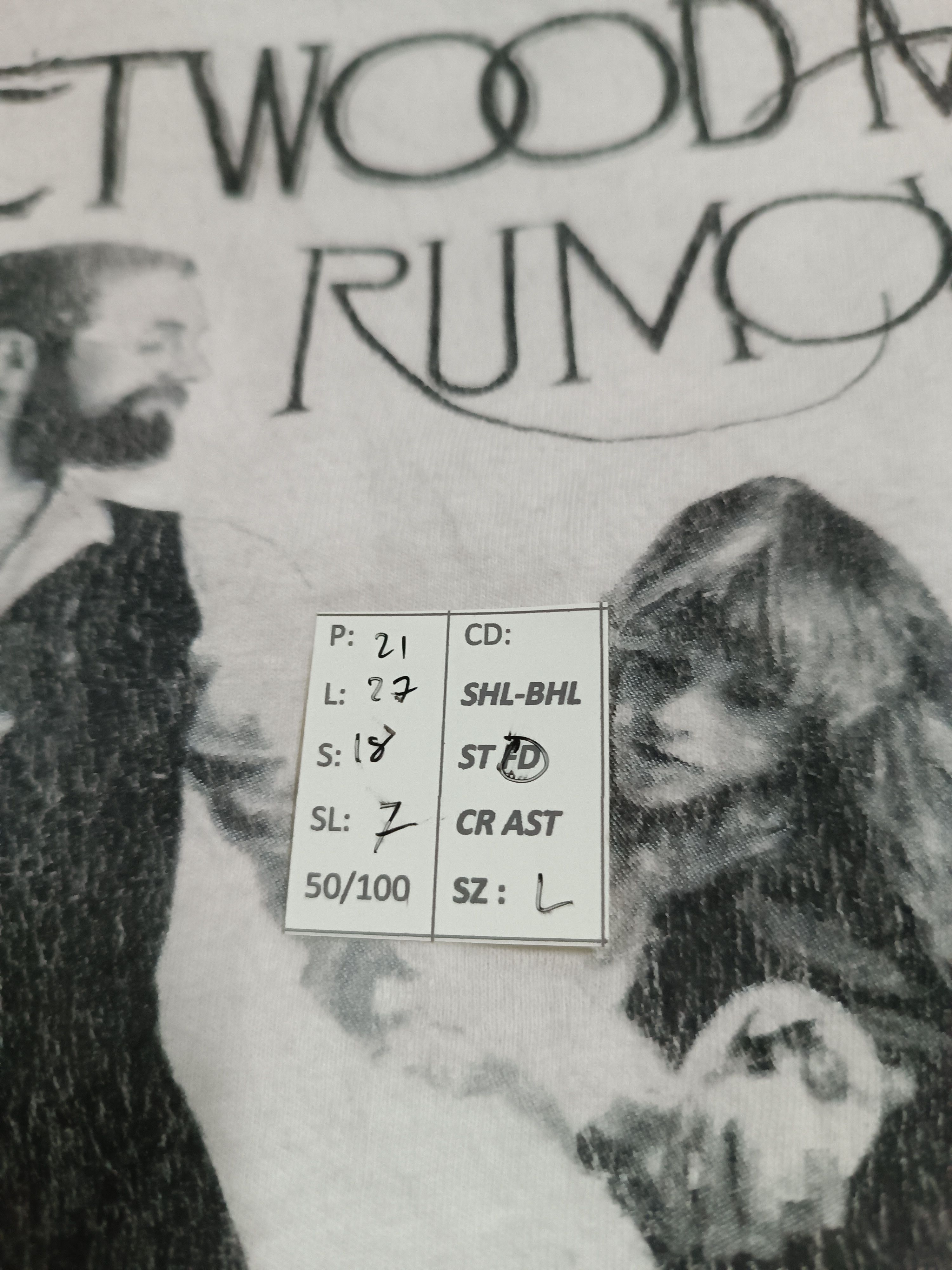 Band Tees VINTAGE Y2K FLEETWOOD MAC RUMOURS TEE ABBA ZEPPELIN EAGLES Size US L / EU 52-54 / 3 - 15 Thumbnail