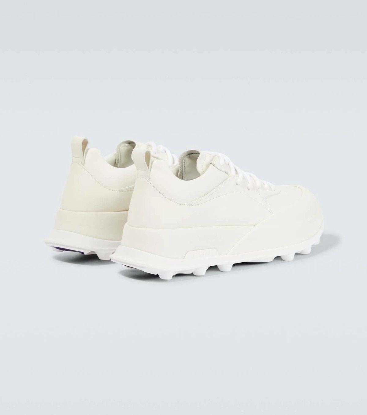 Jil Sander o1y1124 Low-Top Leather Sneakers in Porcelain Size US 8 / EU 41 - 3 Thumbnail