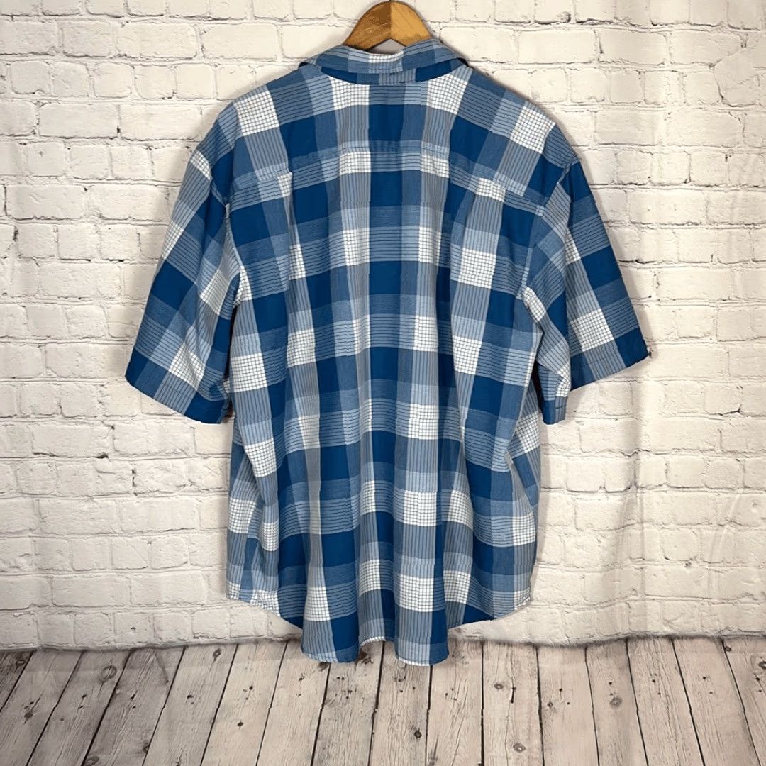 Orvis Orvis Plaid Button-Down Shirt Men’s Short Sleeve XXL Polyester Multicolor Size US XXL / EU 58 / 5 - 4 Thumbnail