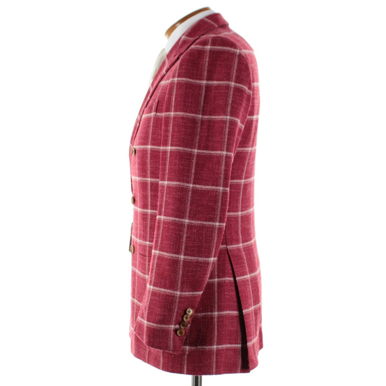 SARTORIO Sartorio Sport Coat Size 38 Regular US in Red Size 38R - 4 Thumbnail