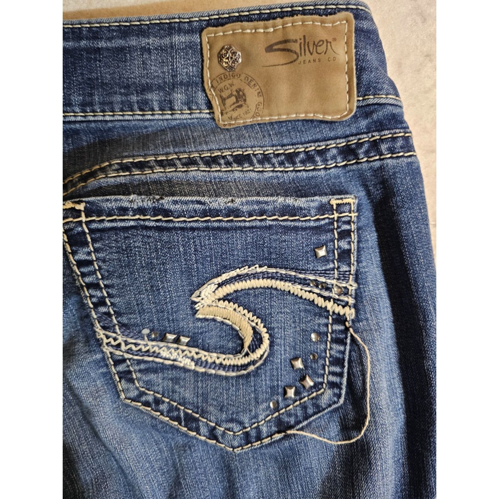 Silver Jeans Co. Silver Jeans Suki Mid Rise Slim Boot Cut Super Stretch Denim Women's Sz W29xL33 Size 29" - 4 Thumbnail