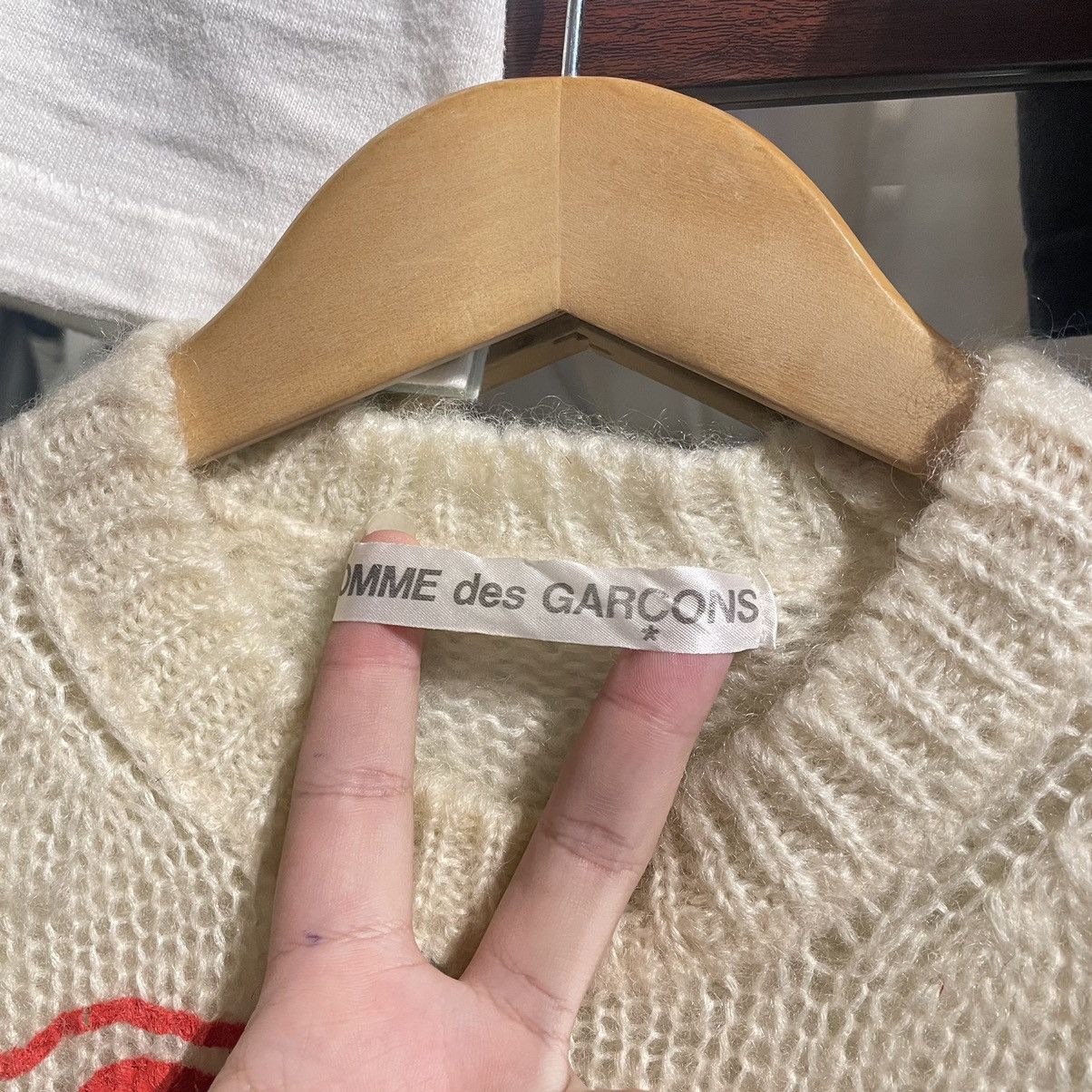 Comme des Garcons AD2000 Comme Mohair Flower F Knit Size US S / EU 44-46 / 1 - 4 Thumbnail
