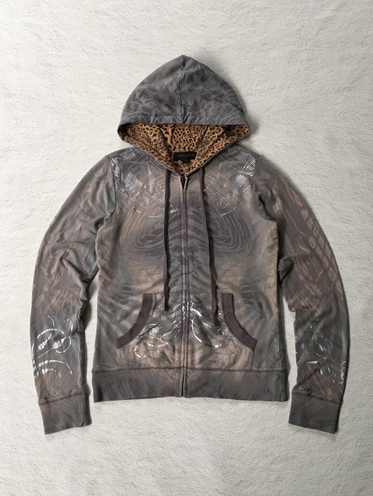 Ed Hardy Y2k Christian Audigier Zip Hoodie Size US XS / EU 42 / 0 - 1 Thumbnail
