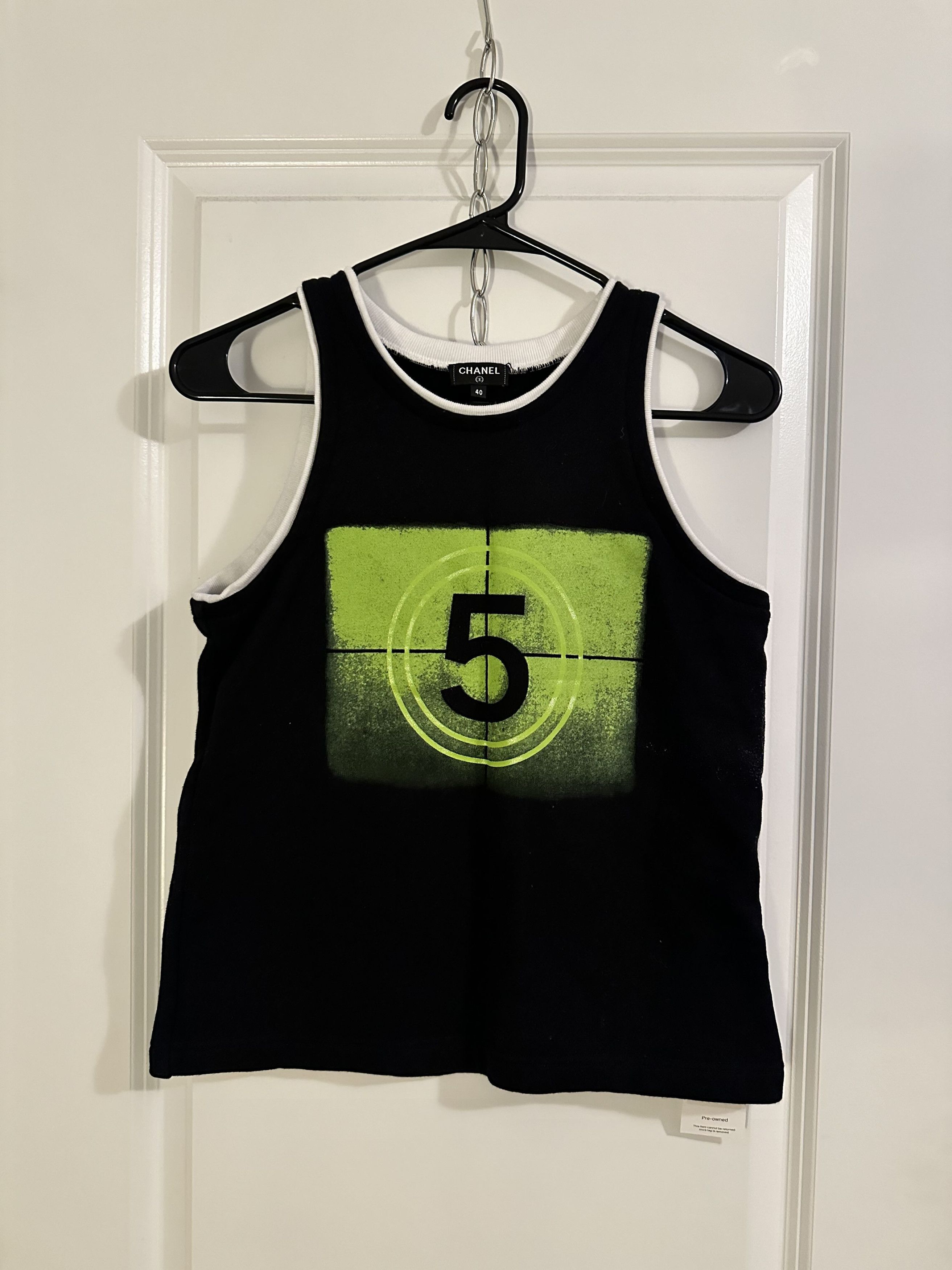 Chanel Chanel 2021 TV Broadcast Signal Tank Top Size M / US 6-8 / IT 42-44 - 1 Thumbnail