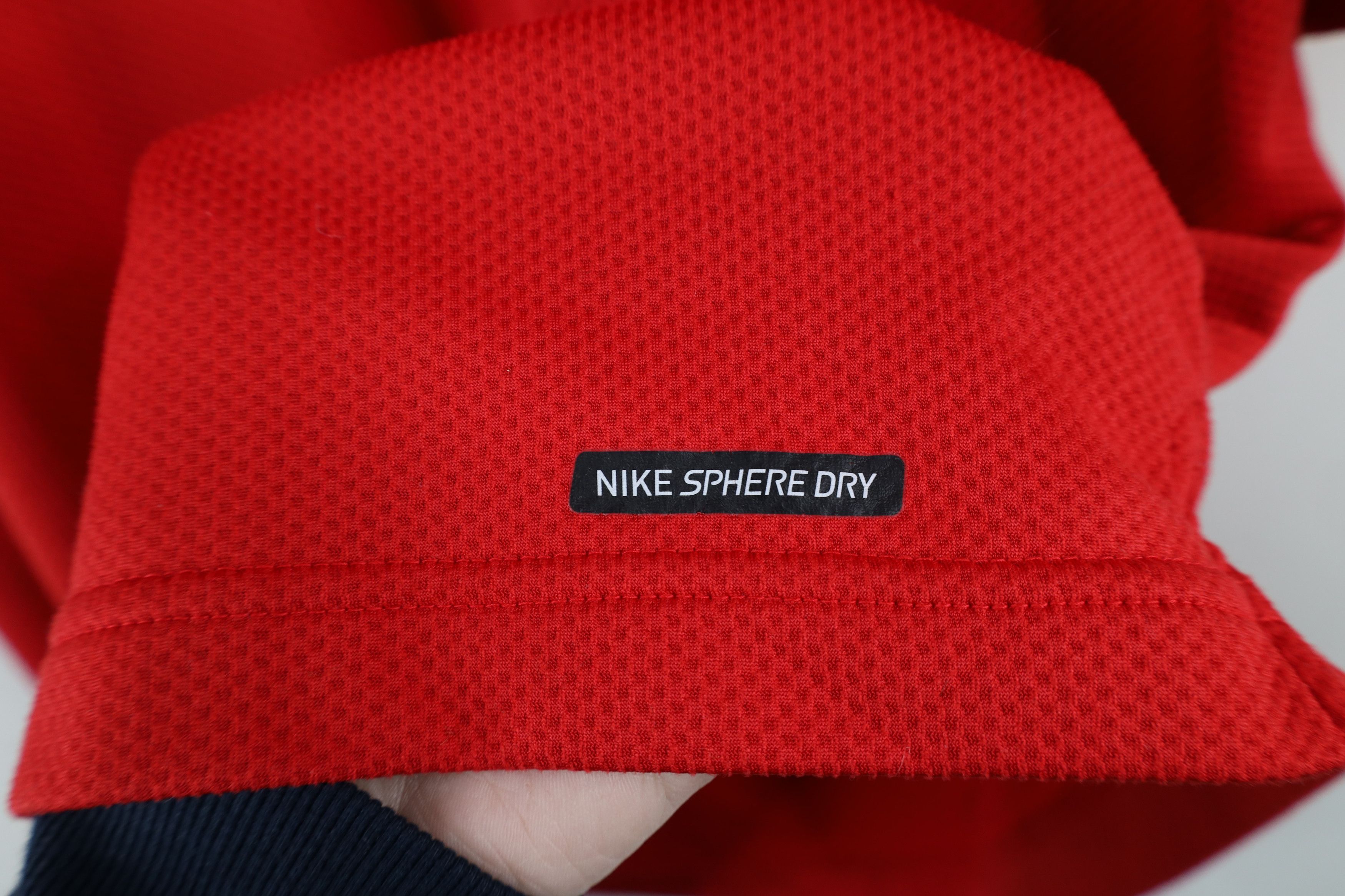 Nike × Vintage Vintage Nike Swoosh Ohio State University Thermal Knit Polo Size US M / EU 48-50 / 2 - 5 Thumbnail