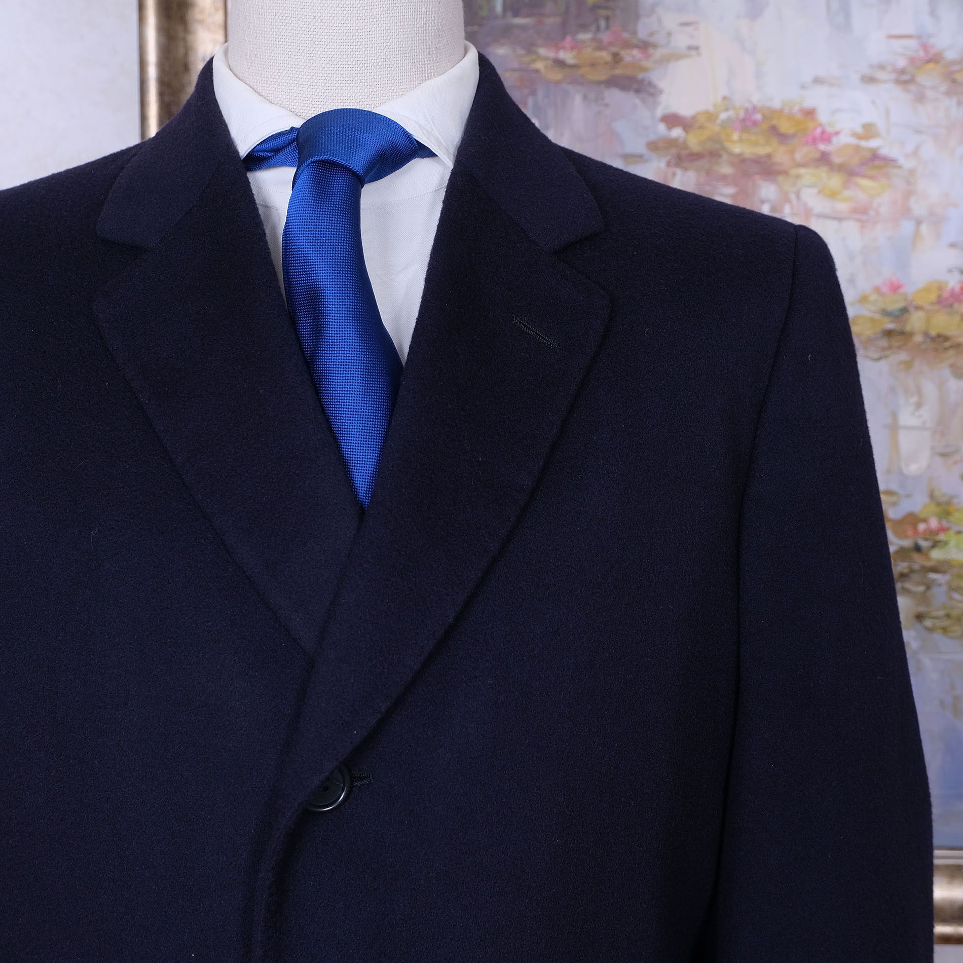 Chester Barrie Chester Barrie, blue cashmere coat, size 42UK Size US L / EU 52-54 / 3 - 2 Thumbnail