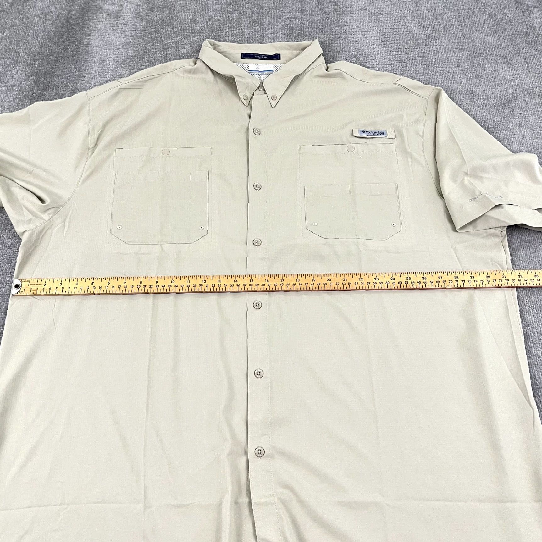 Vintage COLUMBIA Shirt Mens 4XT Tall Brown TAMIAMI PFG Button Down Vented Fishing Gear Size US XXL / EU 58 / 5 - 5 Thumbnail