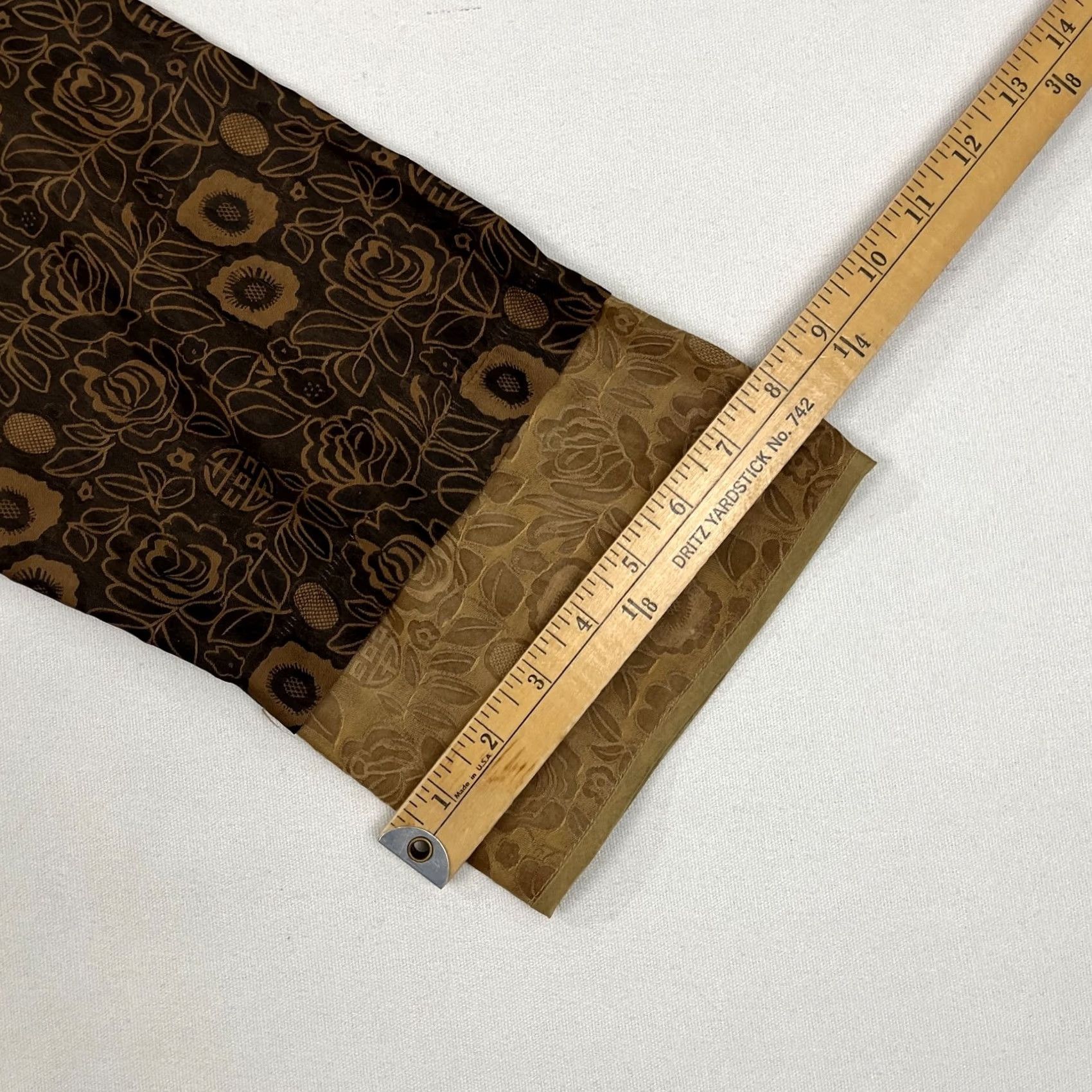 Vintage Earthen Silk Womens Blouse M Brown Tan Silk Pockets Buttons Mandarin Size M / US 6-8 / IT 42-44 - 7 Thumbnail