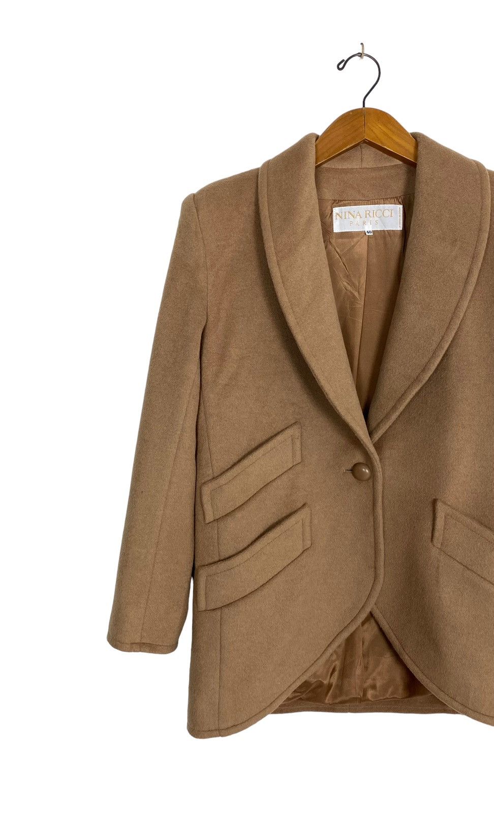 Nina Ricci Rare‼️ Vintage Nina Ricci Paris Wool Coat Made in France Size M / US 6-8 / IT 42-44 - 2 Thumbnail