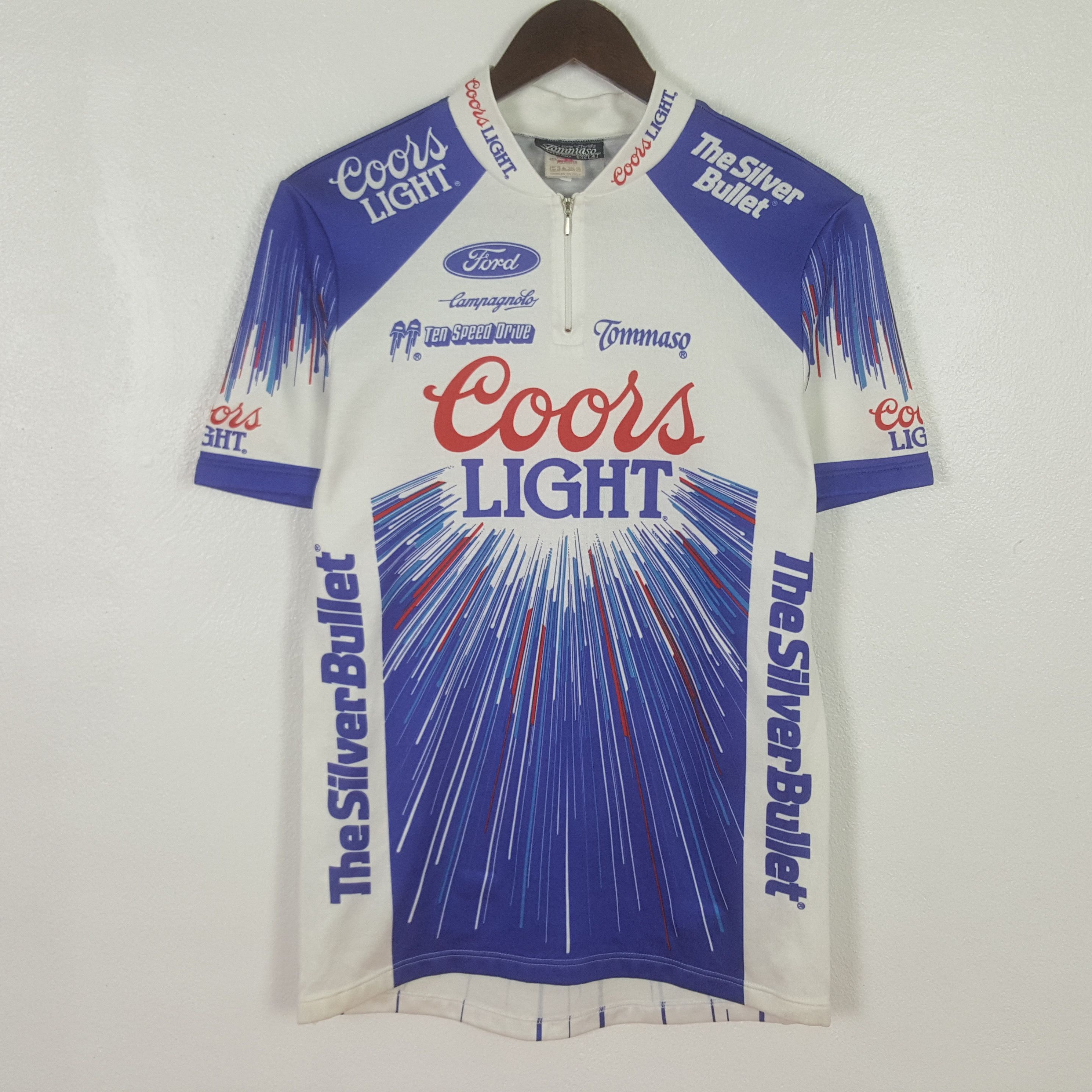 Vintage Vintage Coors Light Bicycle Suit Jersey Size US S / EU 44-46 / 1 - 1 Thumbnail