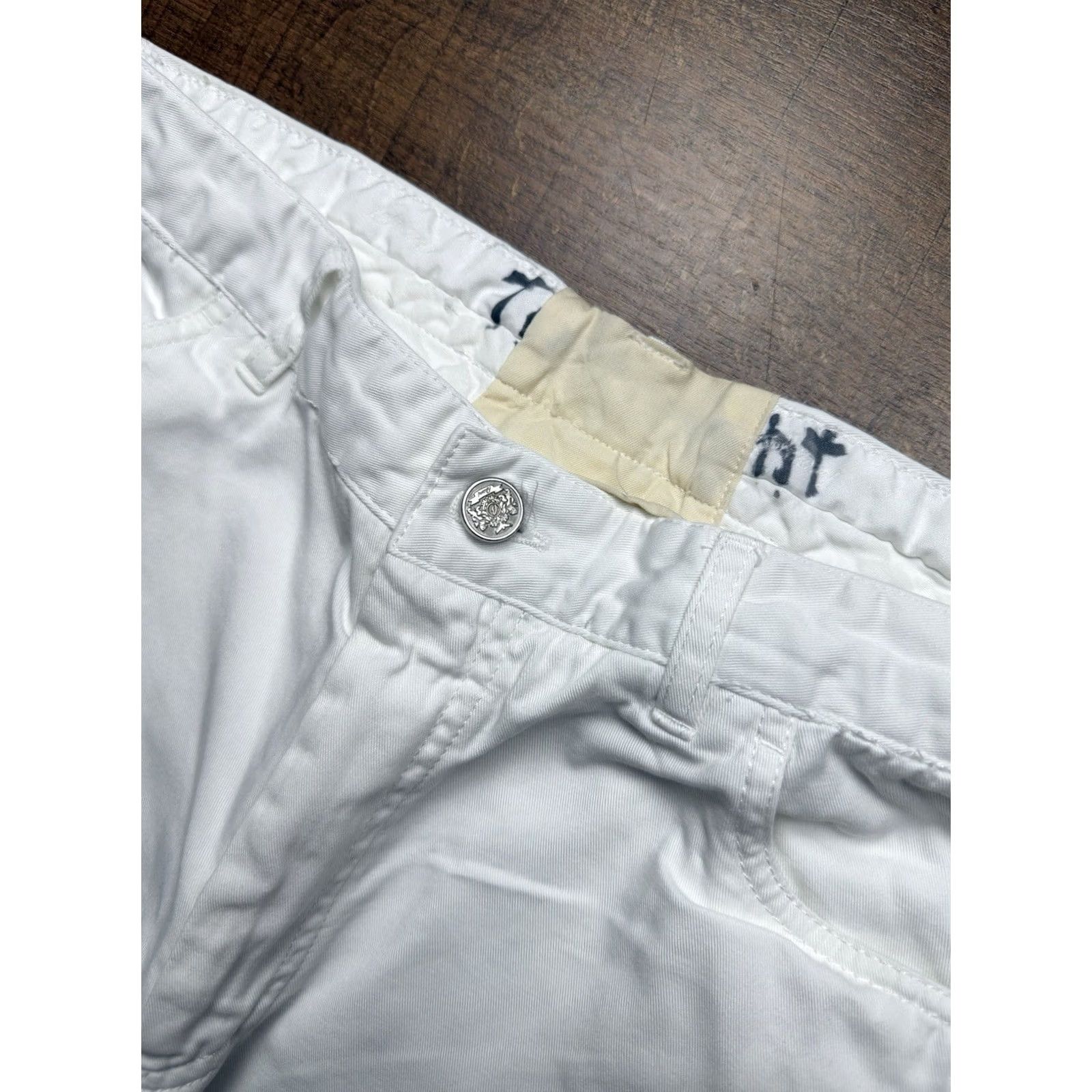 Brioni Brioni Marmolada White Denim Jeans Mens Classic 5 Pocket 36X28 Regular Inseam 28 White Cotton Denim Straight Size US 36 / EU 52 - 4 Thumbnail