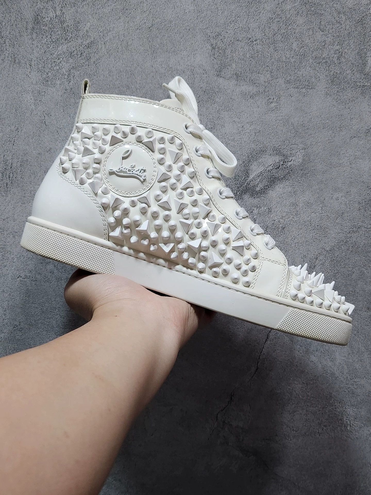 Christian Louboutin Christian Louboutin PIK series white patent and red sole. Size US 6.5 / EU 39-40 - 4 Thumbnail