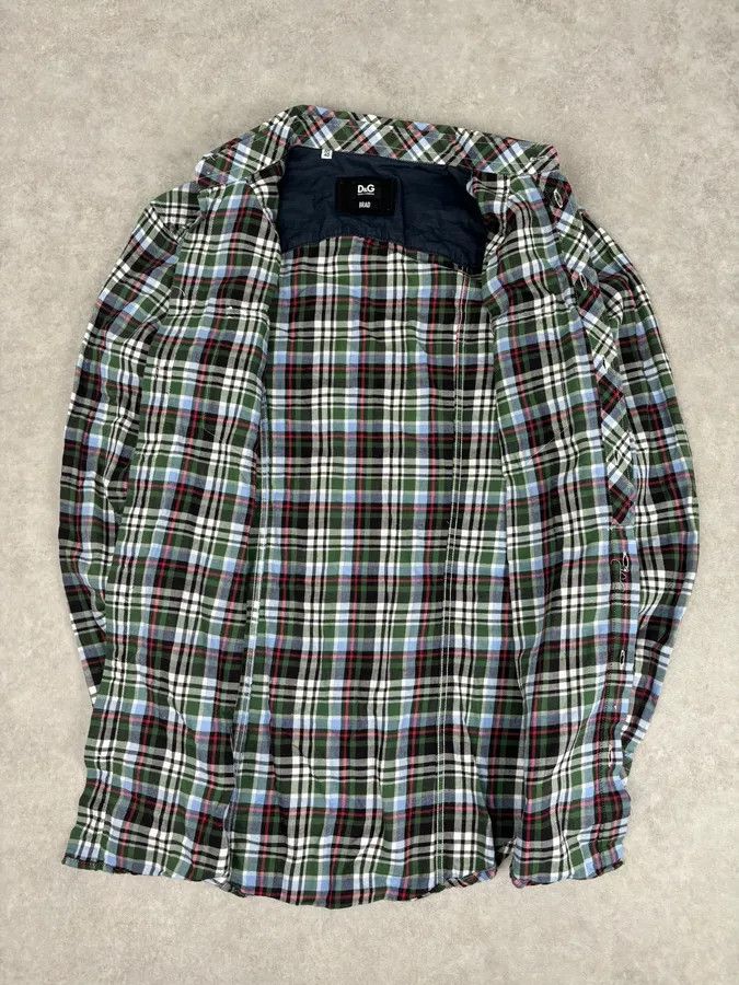 Dolce & Gabbana AW2008 Dolce & Gabbana Green Tartan Checkered Western Shirt Size US M / EU 48-50 / 2 - 8 Thumbnail